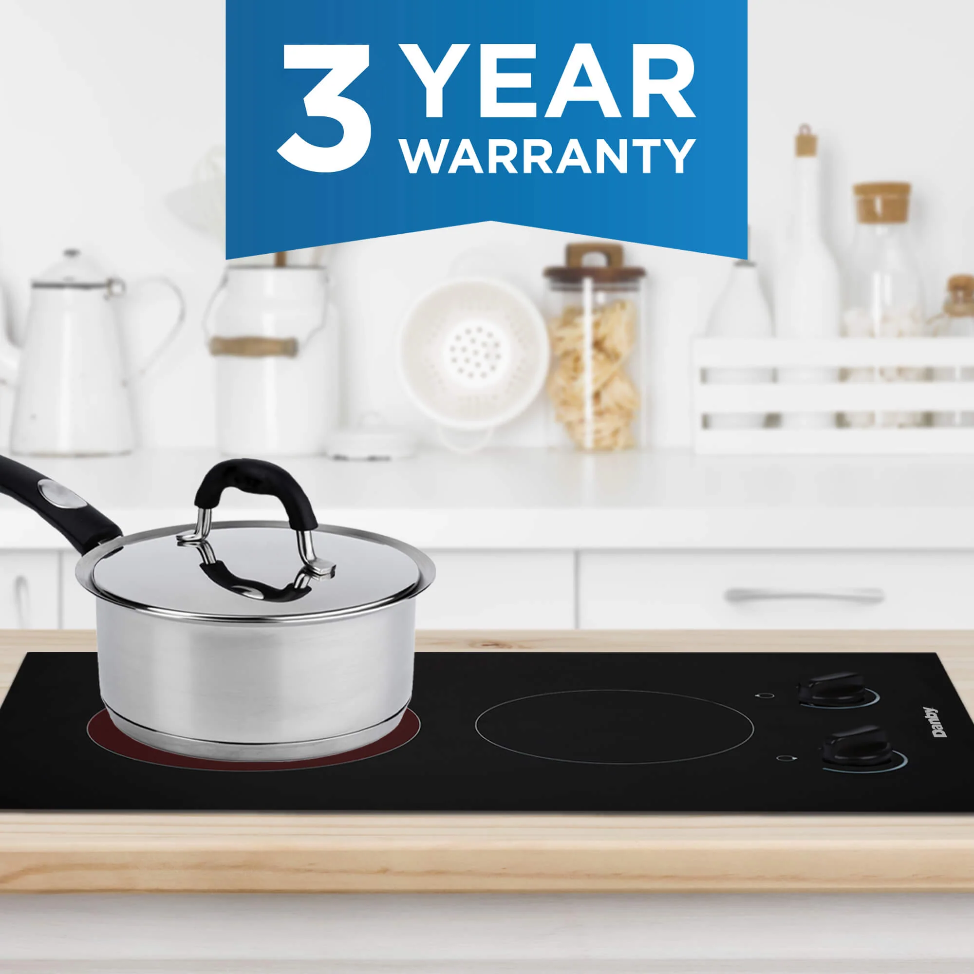 Danby DRC14A1BD Danby 14-Inch Radiant 2 Burner Cooktop - Image 5