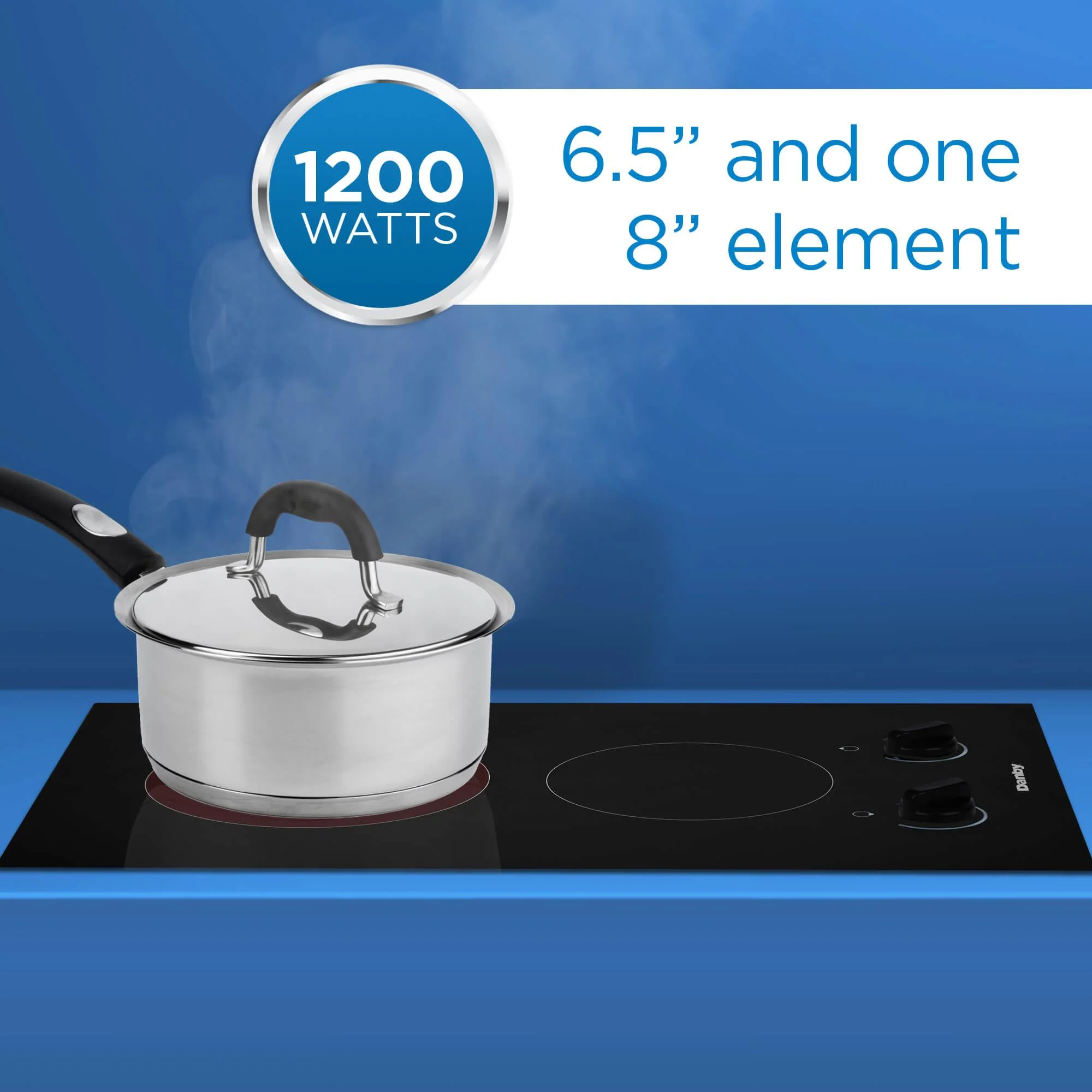 Danby DRC14A1BD Danby 14-Inch Radiant 2 Burner Cooktop - Image 6