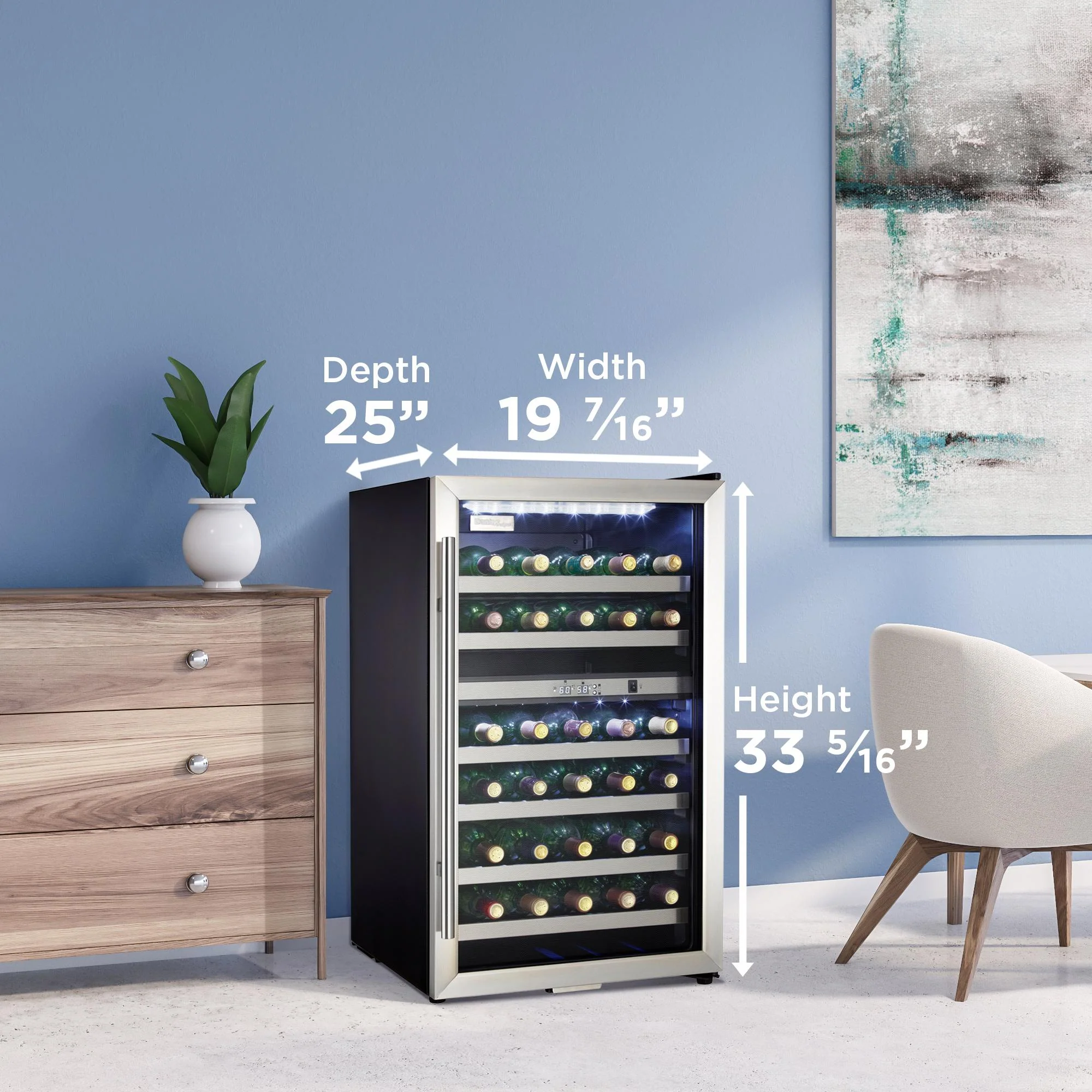 Danby DWC114BLSDD Danby Designer 38 Bottle Wine Cooler - Image 10