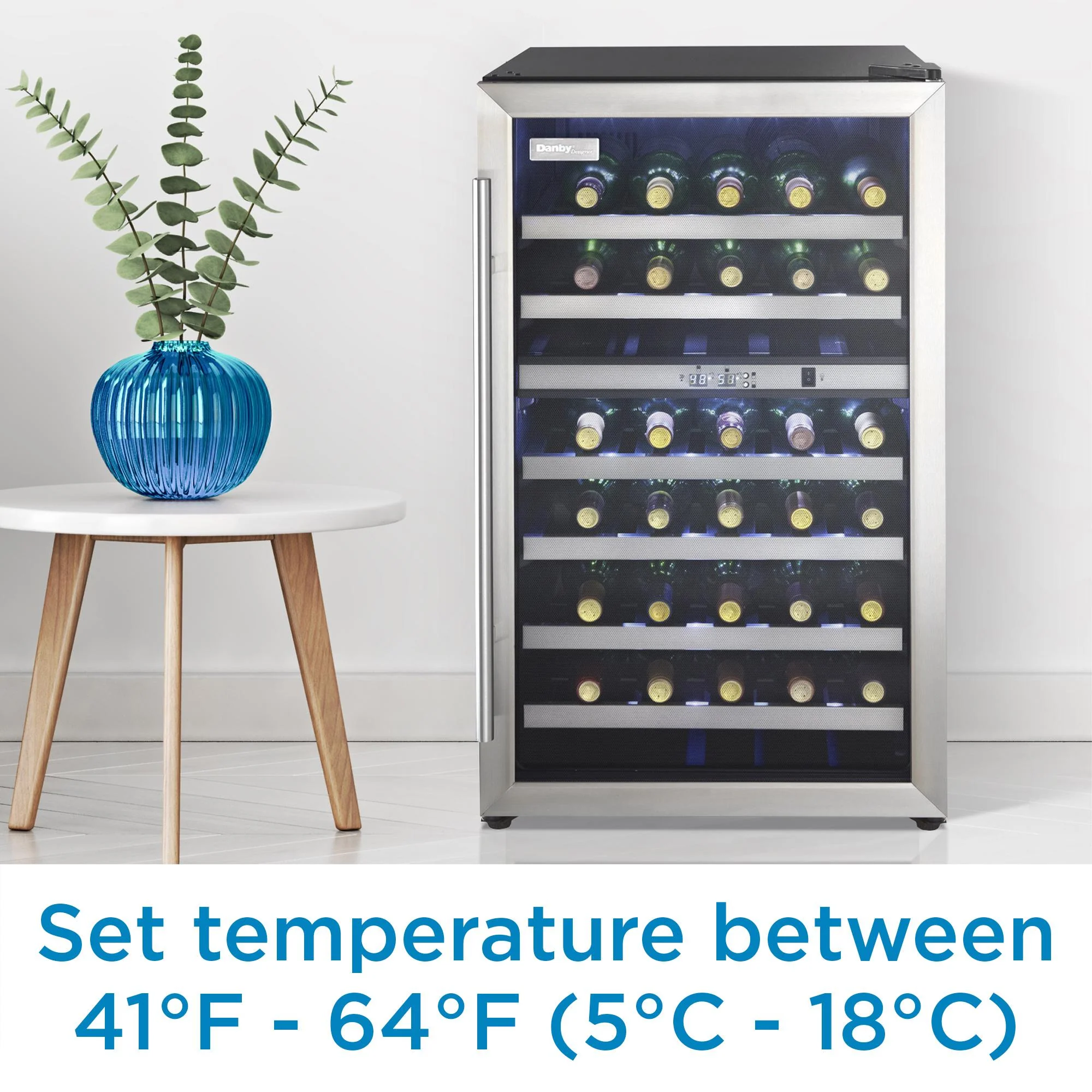 Danby DWC114BLSDD Danby Designer 38 Bottle Wine Cooler - Image 6
