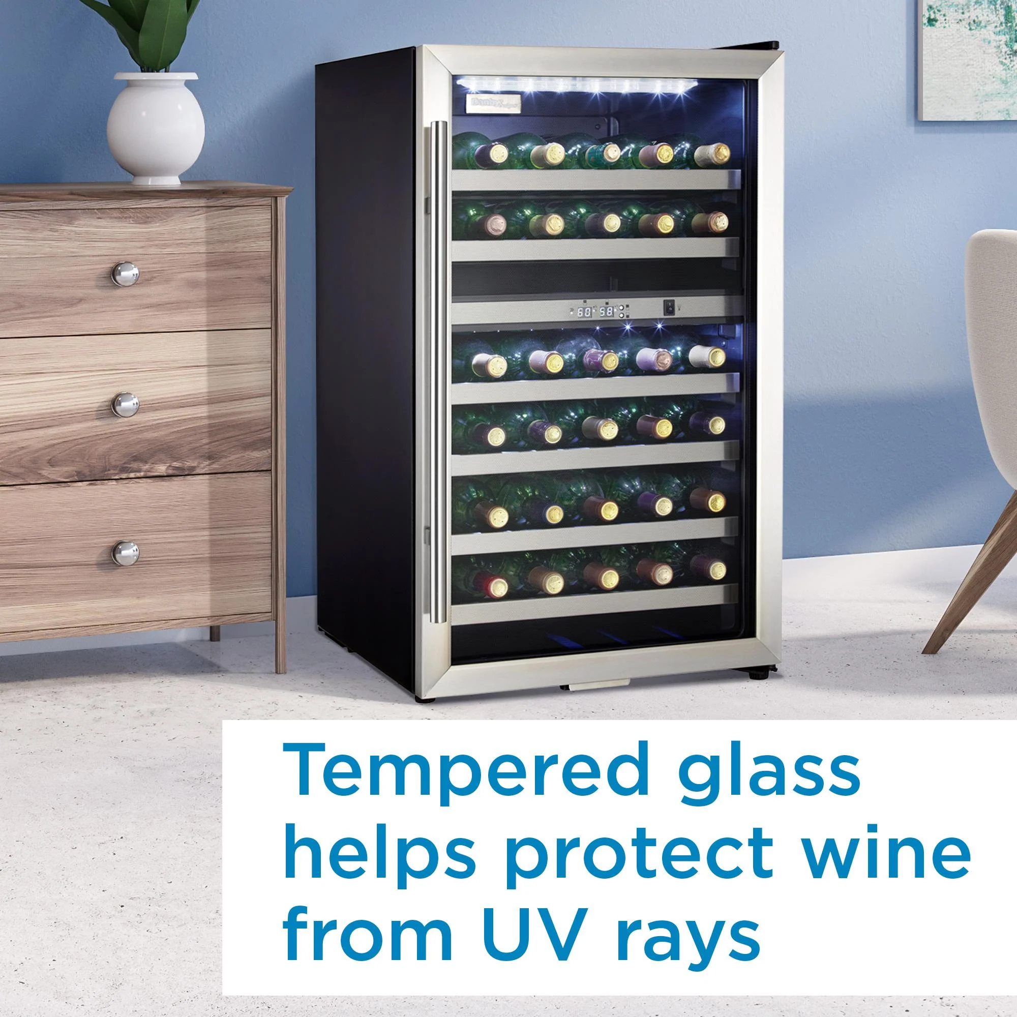 Danby DWC114BLSDD Danby Designer 38 Bottle Wine Cooler - Image 9