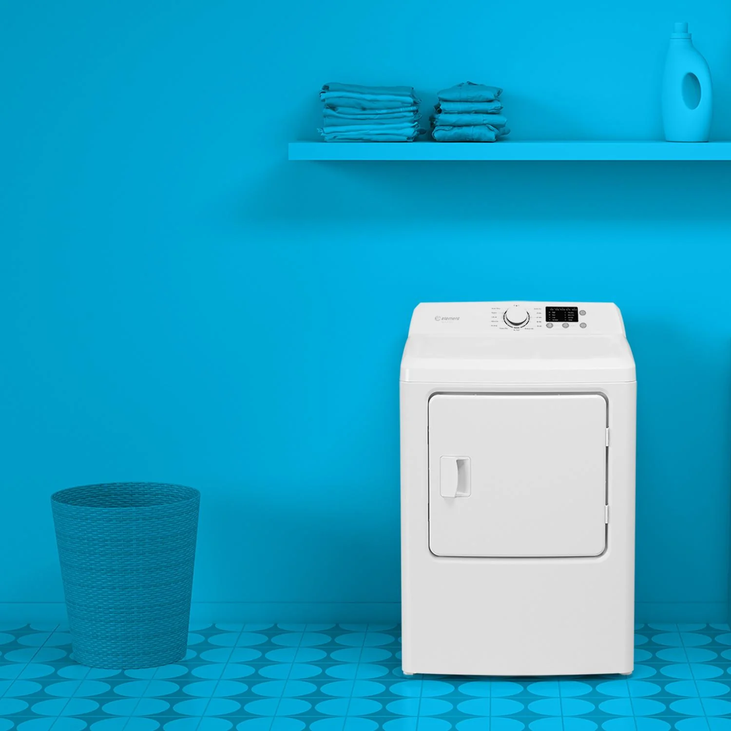 Element Appliance EATDG2767CW Element Electronics 6.7 Cu. Ft. Front Load Gas Dryer - White (Eatdg2767Cw) - Image 3