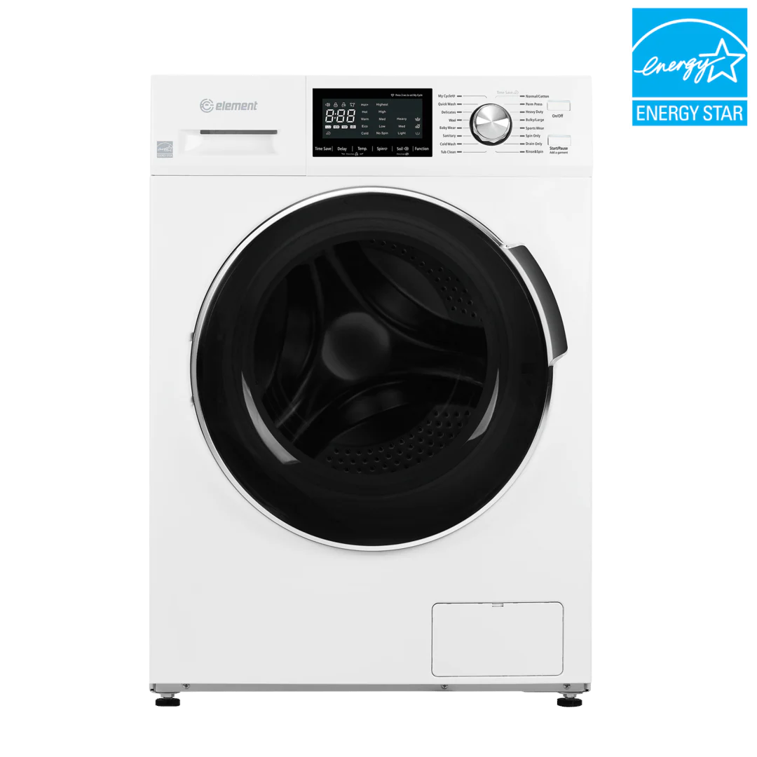 Element Appliance EFL2724BW Element 24-Inch 2.7 Cu. Ft. Compact Front Load Washer - White, Energy Star (Efl2724Bw) - Image 2