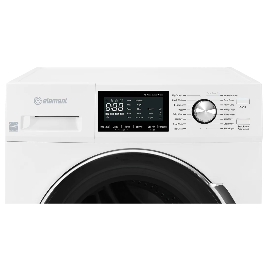 Element Appliance EFL2724BW Element 24-Inch 2.7 Cu. Ft. Compact Front Load Washer - White, Energy Star (Efl2724Bw) - Image 8