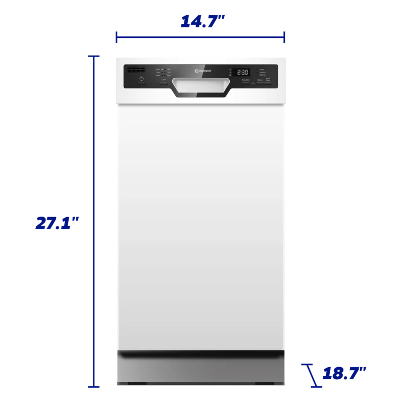 Element Appliance ENB6631PEBW Element 18" Front Control Built-In Dishwasher - White (Enb6631Pebw) - Image 7