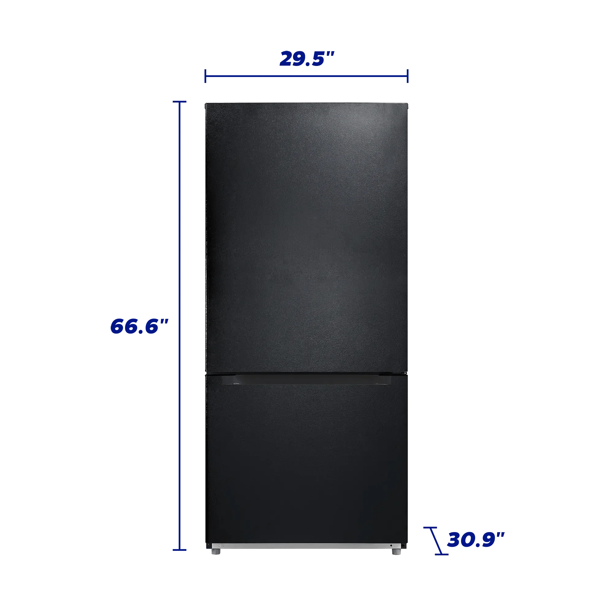 Element Appliance ERBM19CBB Element 18.7 Cu. Ft. Bottom Freezer Refrigerator - Black - Image 8