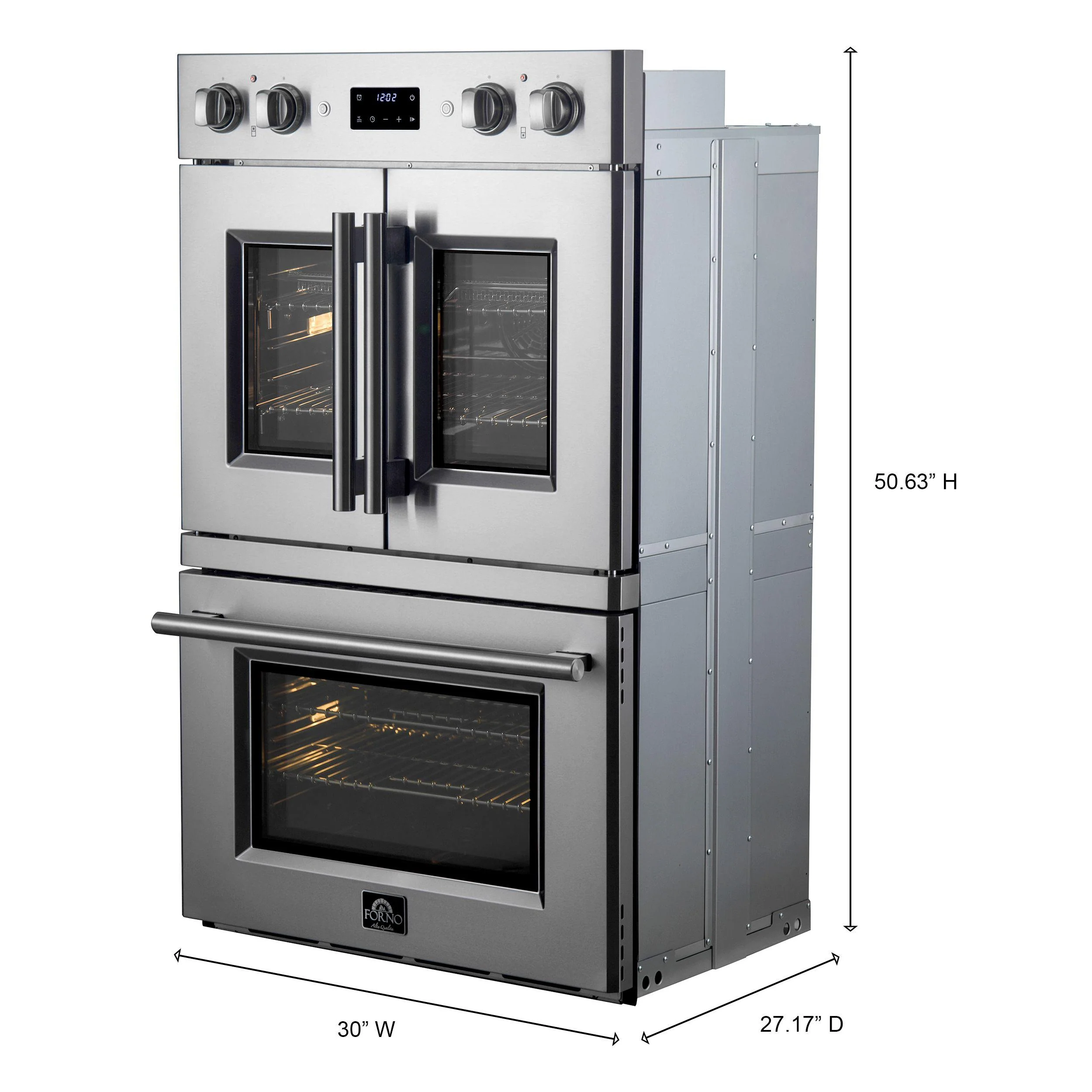 Forno FBOEL134030 Asti 30-Inch Electric French Door Double Oven - Image 6