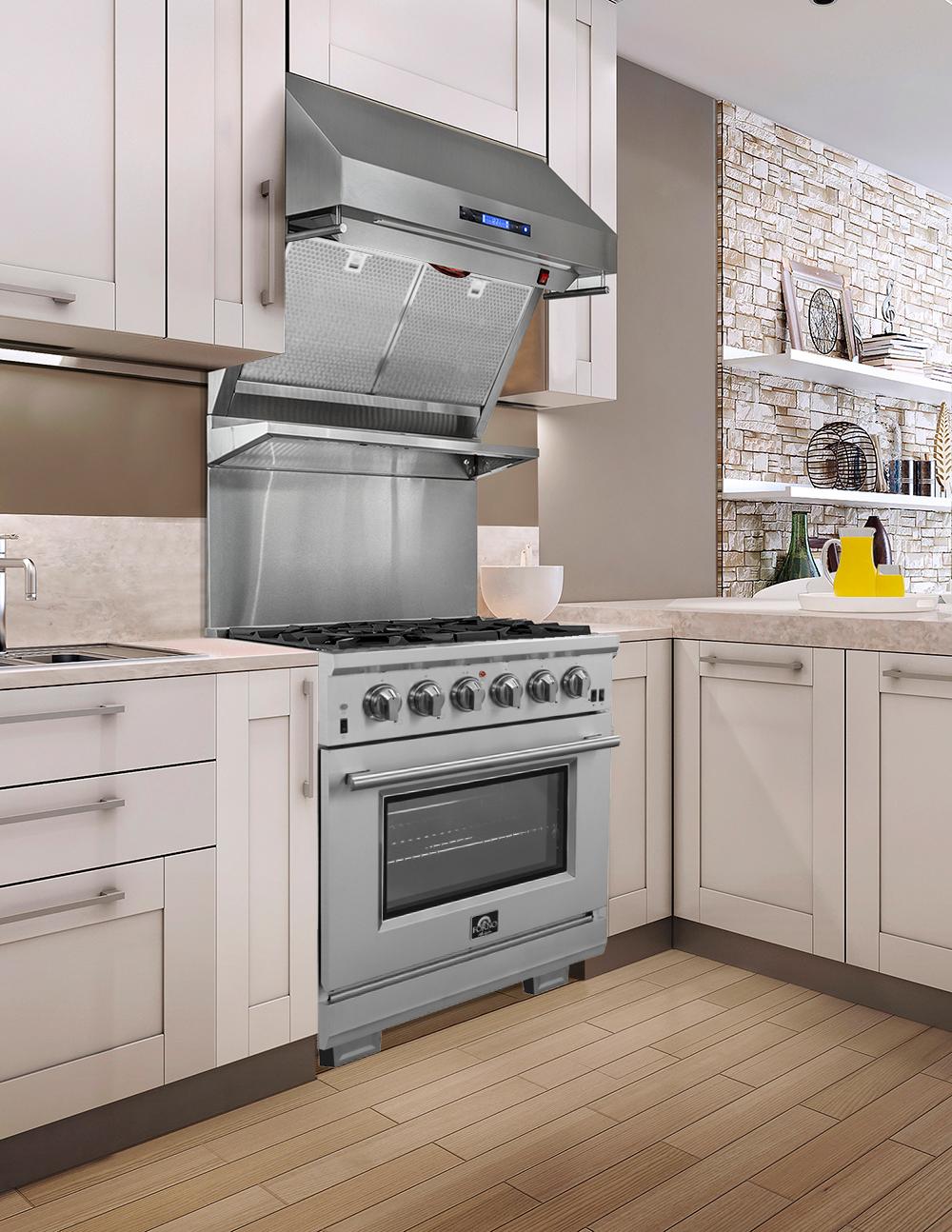 Forno FFSGS626030 Capriasca - Titanium Professional 30" Freestanding Gas Range - Image 12