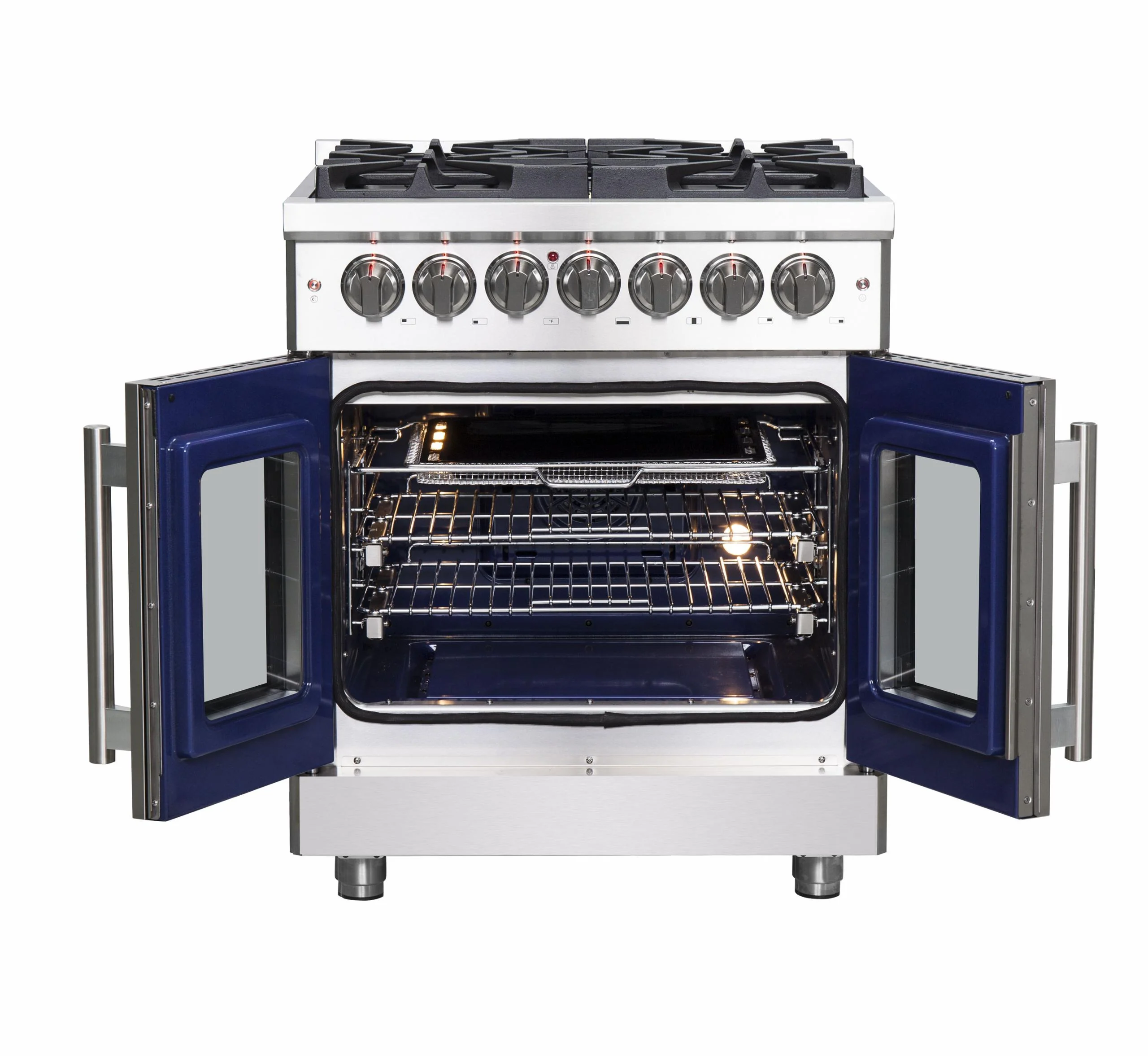 Forno FFSGS632530 Forno Massimo 30" Freestanding French Door Dual Fuel Range - Image 2