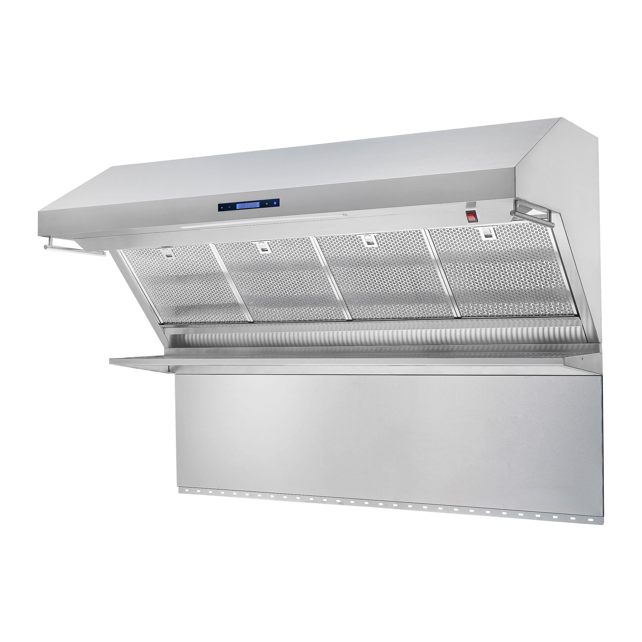 Forno FRHWM502960HB Savona 60-Inch Wall Mount Range Hood With Hybrid Filters & Back Splash - Image 2