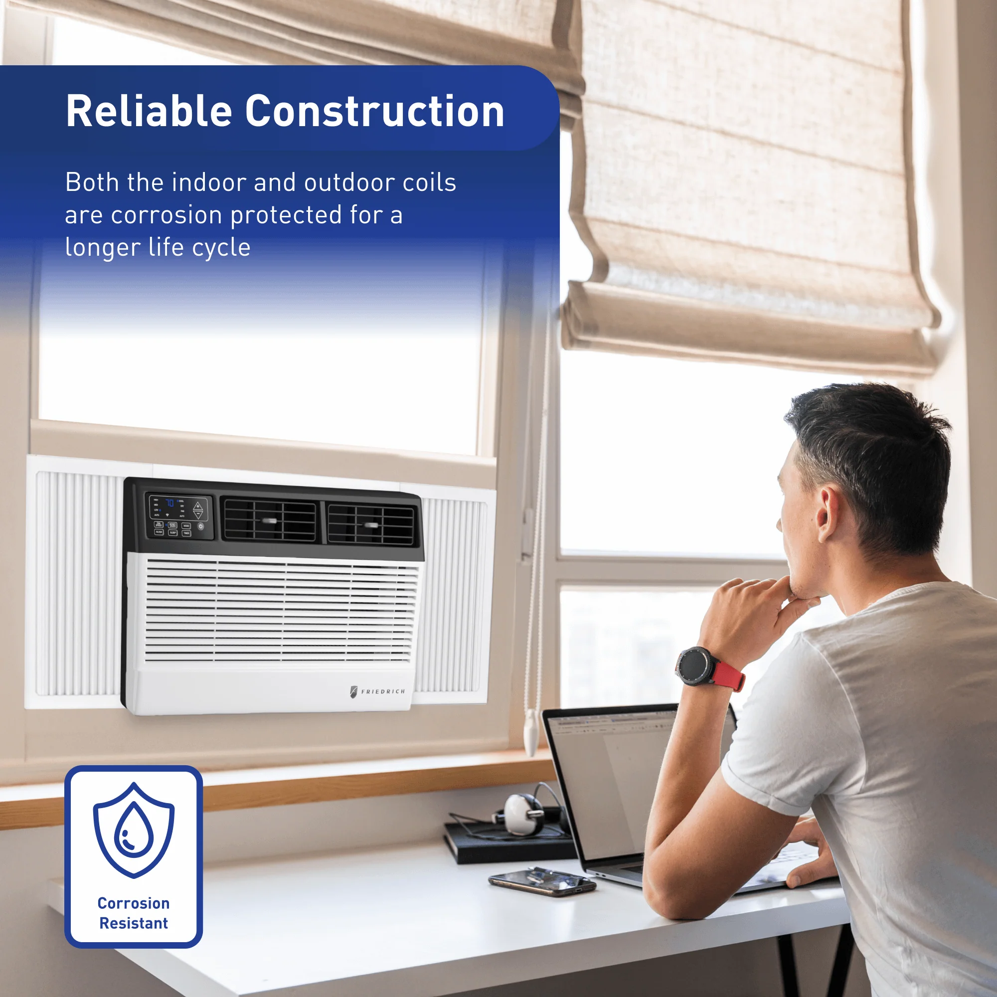 Friedrich CCF05B10C Friedrich Chill Premier 5,000 Btu 115V Smart Window Air Conditioner - Cool Only - Image 8