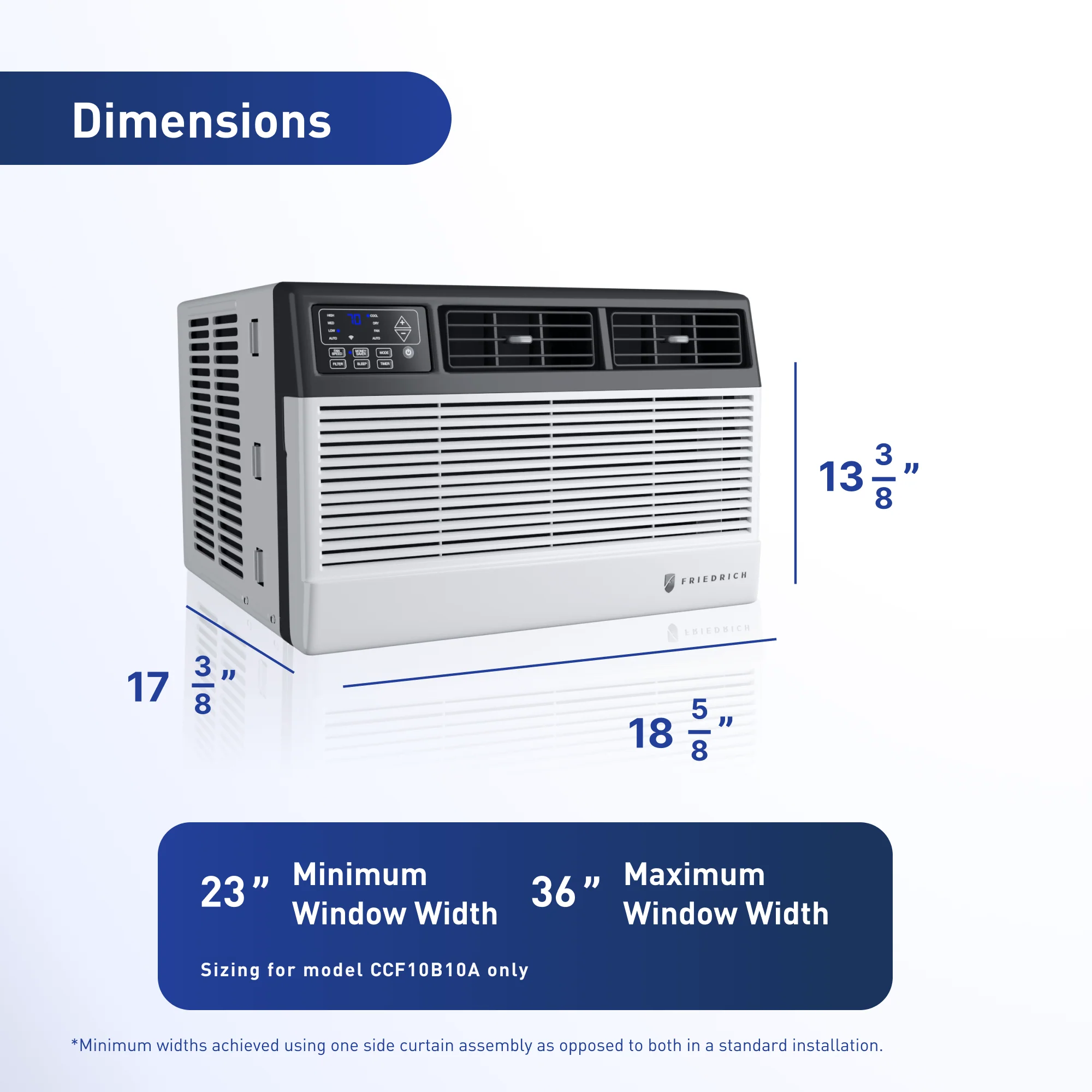 Friedrich CCF12B10C Friedrich Chill Premier 12,000 Btu 115V Smart Window Air Conditioner - Cool Only - Image 12