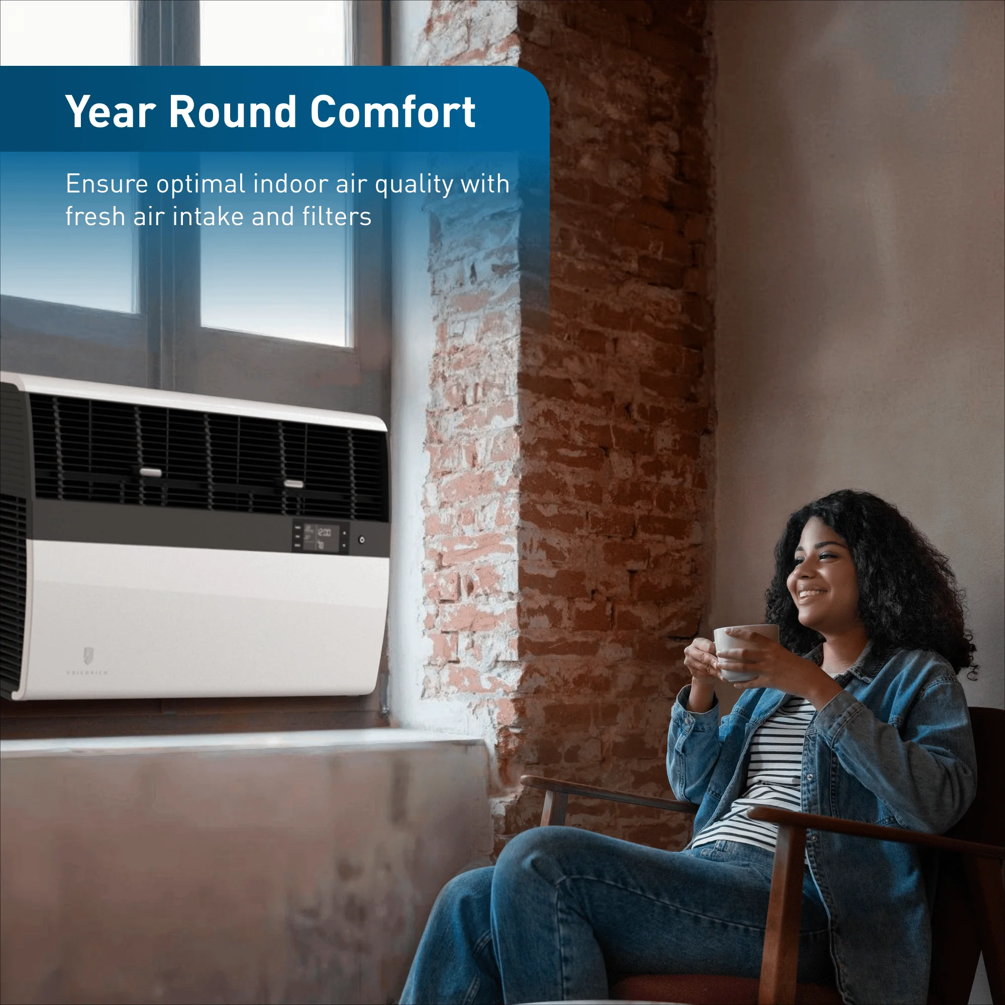 Friedrich KHVM24B34A Friedrich K Hl Inverter 24,000 Btu 230V Smart Window/Wall Air Conditioner With Heat Pump - Image 6