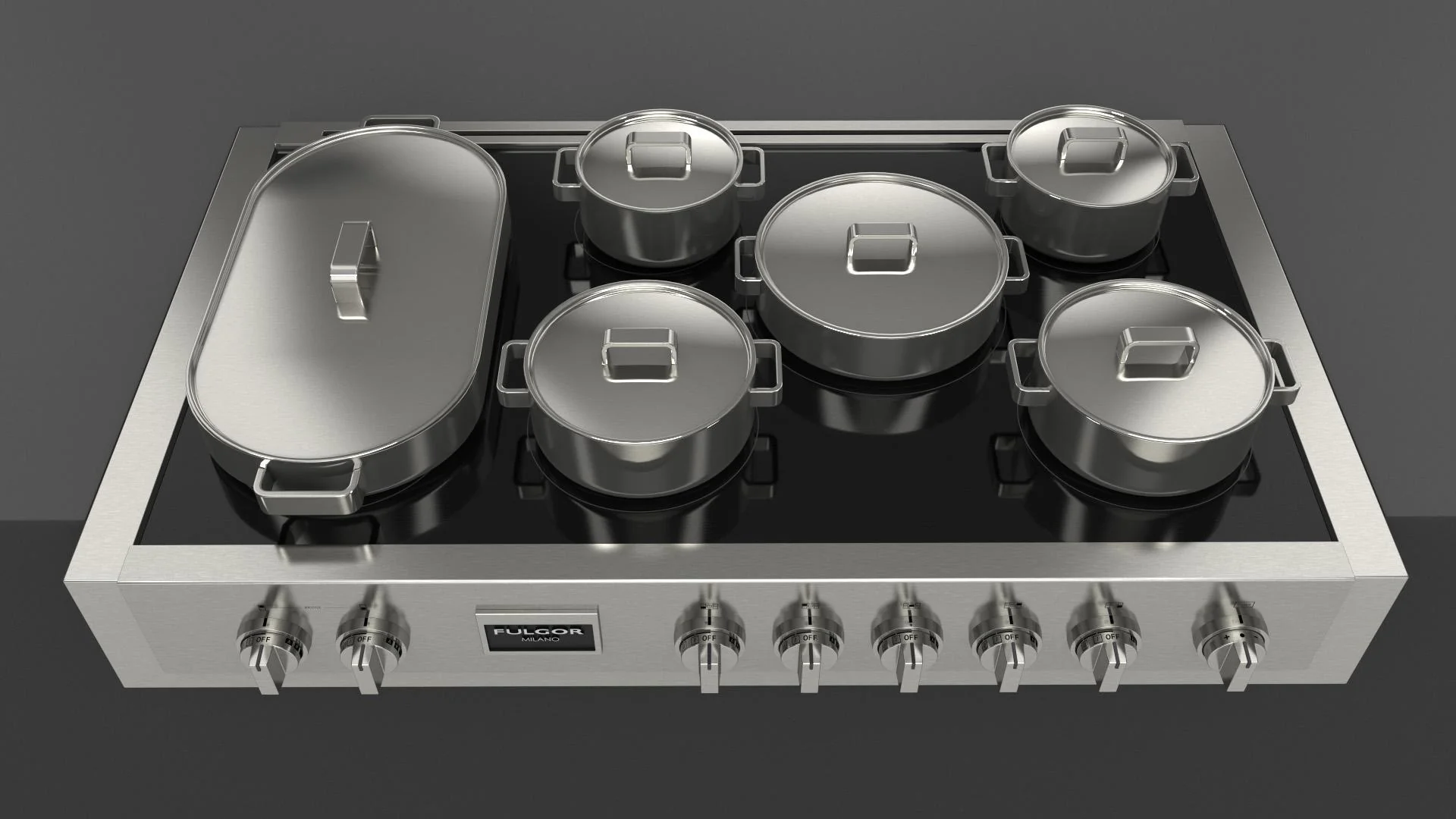 Fulgor Milano F6IRT487S1 Sofia 48 Pro Induction Rangetop - All Glass - Image 14
