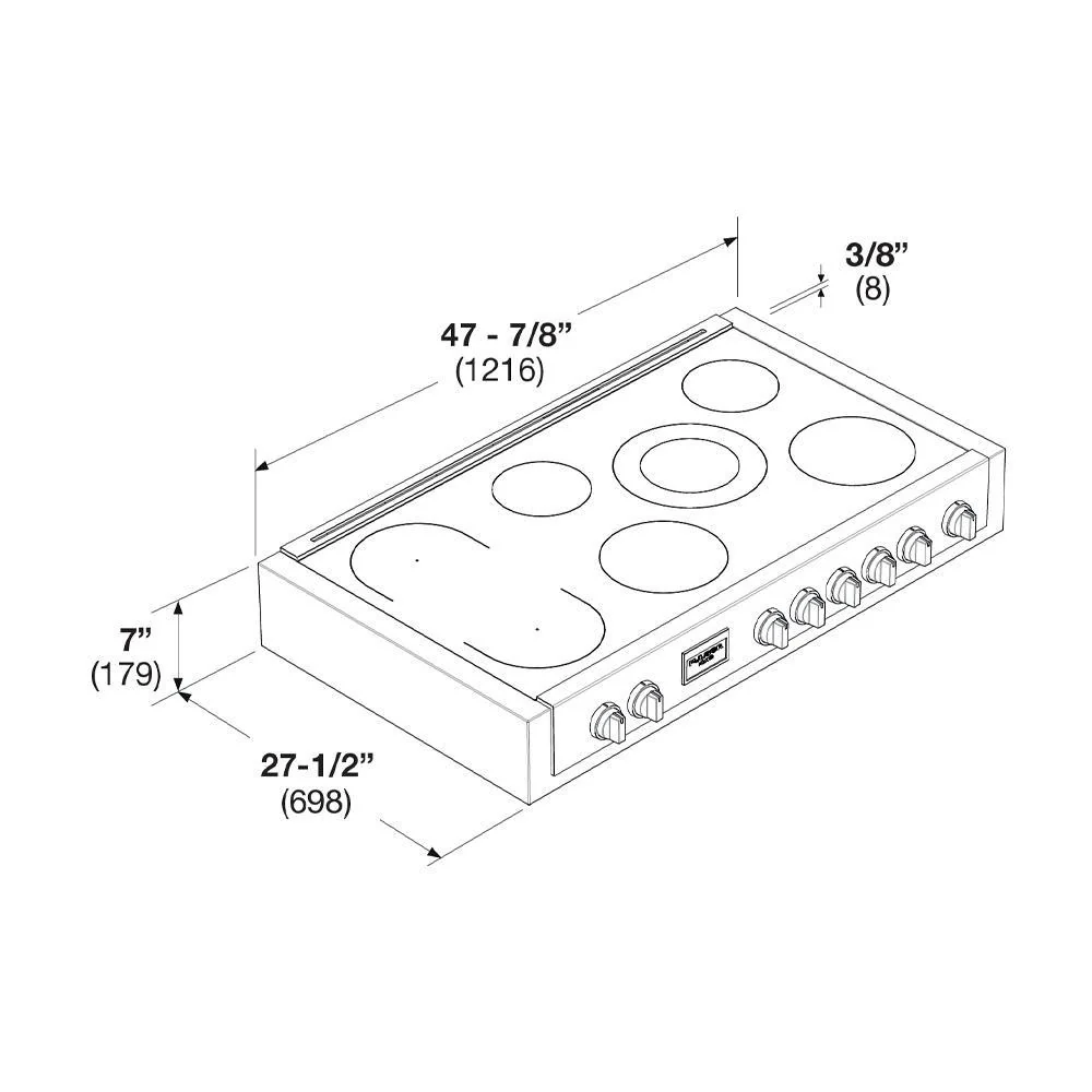 Fulgor Milano F6IRT487S1 Sofia 48 Pro Induction Rangetop - All Glass - Image 16