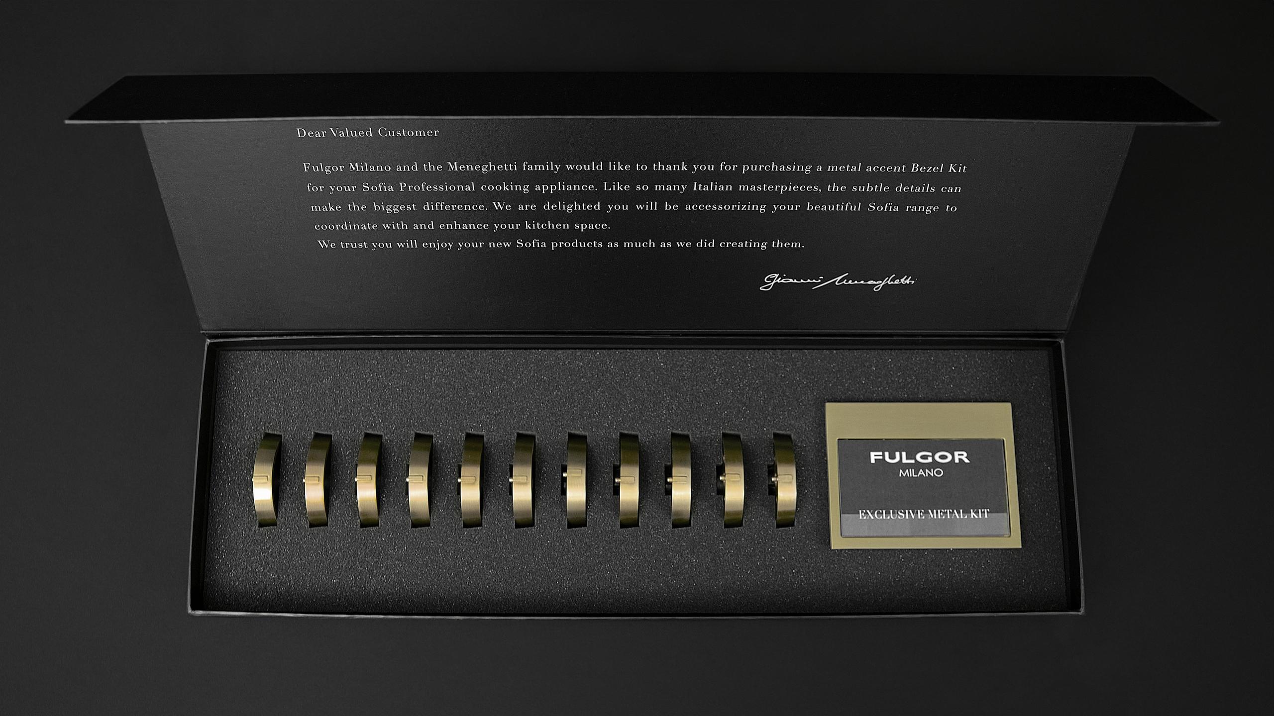 Fulgor Milano FMSBEZKIT11BR Sofia Metal Kit - Brass 11 - Image 4