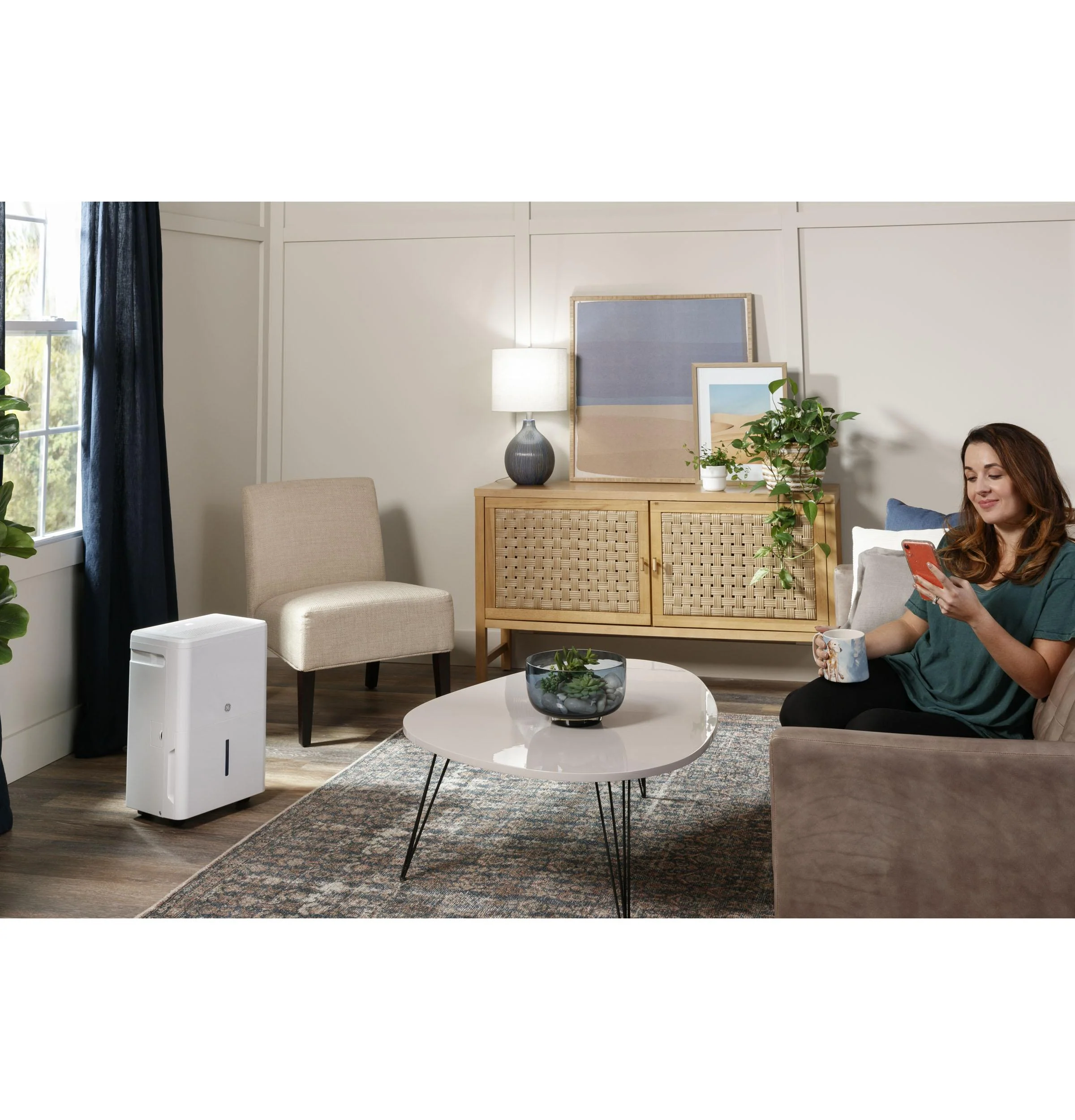 Ge Appliances ADHR22LB Ge® 22 Pint Energy Star® Portable Dehumidifier With Smart Dry For Damp Spaces - Image 3