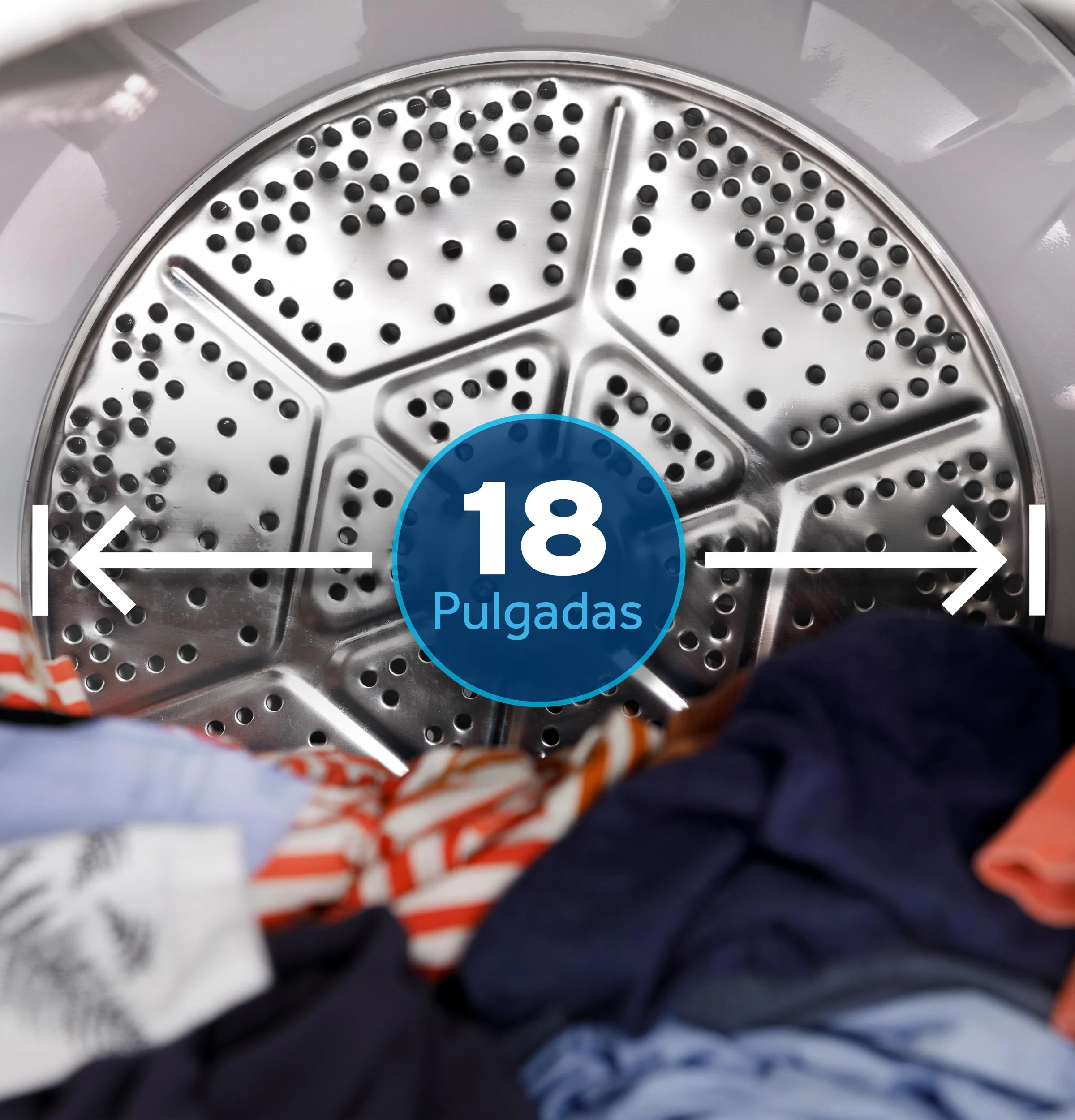 Ge Appliances ETD48GASWWB Ge® 7.2 Cu. Ft. Capacity Gas Dryer With Spanish Panel And Up To 120 Ft. Venting​ - Image 13