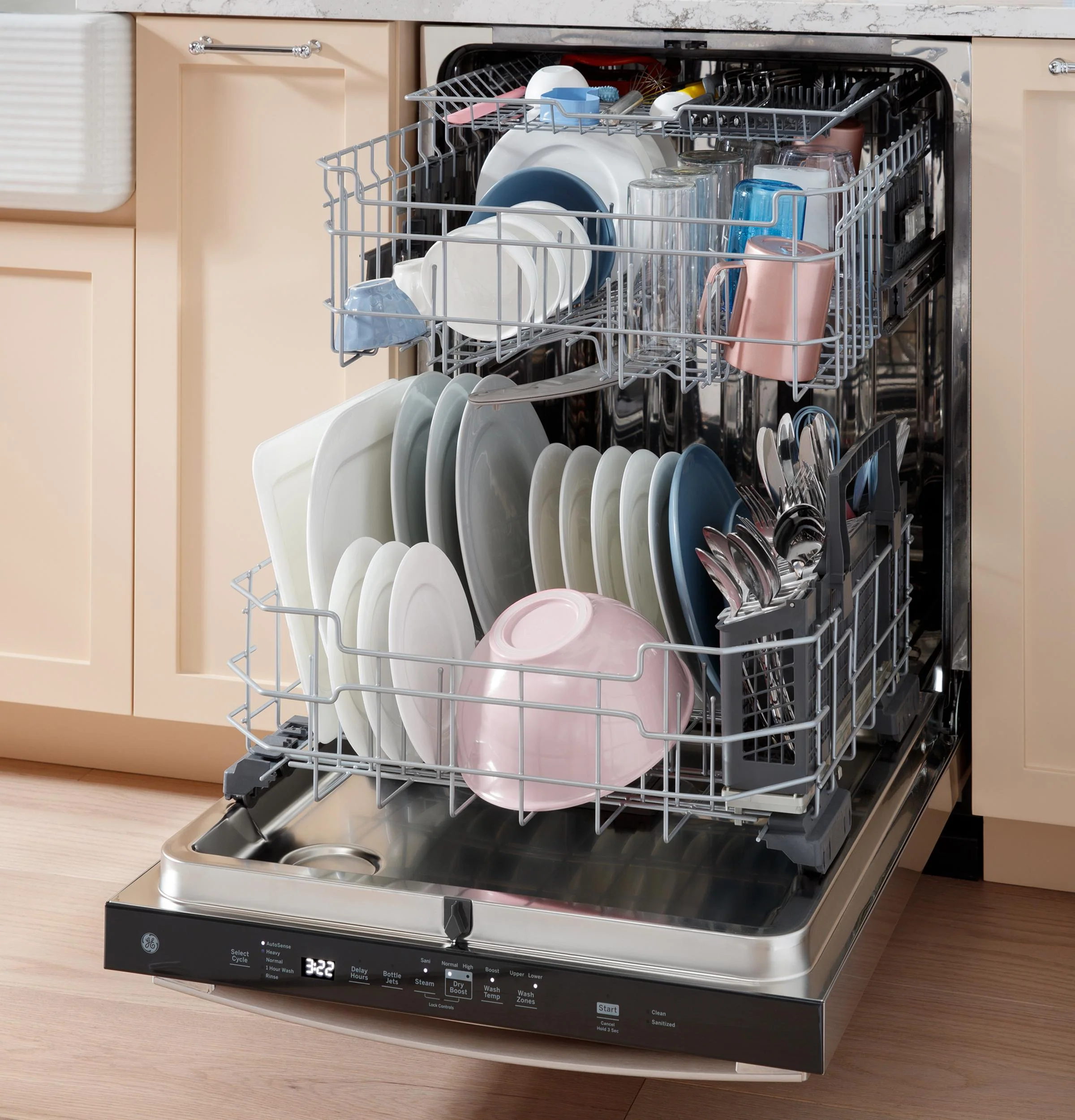 Ge Appliances GDP670SGVBB Ge® Top Control With Stainless Steel Interior Dishwasher With Sanitize Cycle - Image 15
