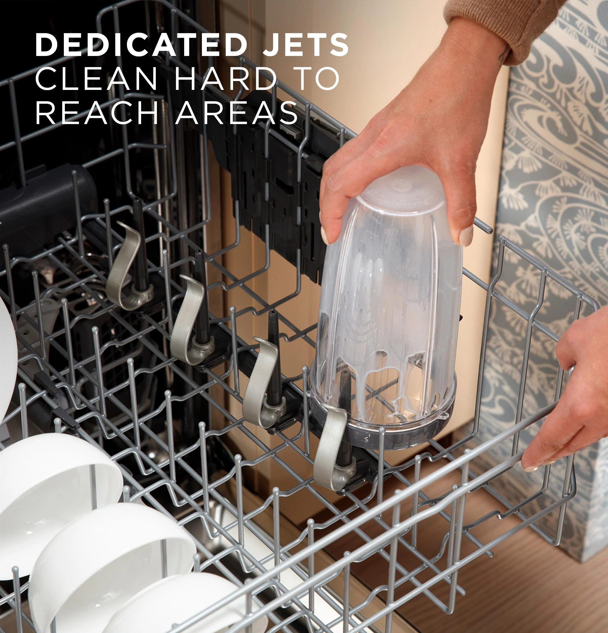 Ge Appliances GDP670SYVFS Ge® Fingerprint Resistant Top Control With Stainless Steel Interior Dishwasher With Sanitize Cycle - Image 12
