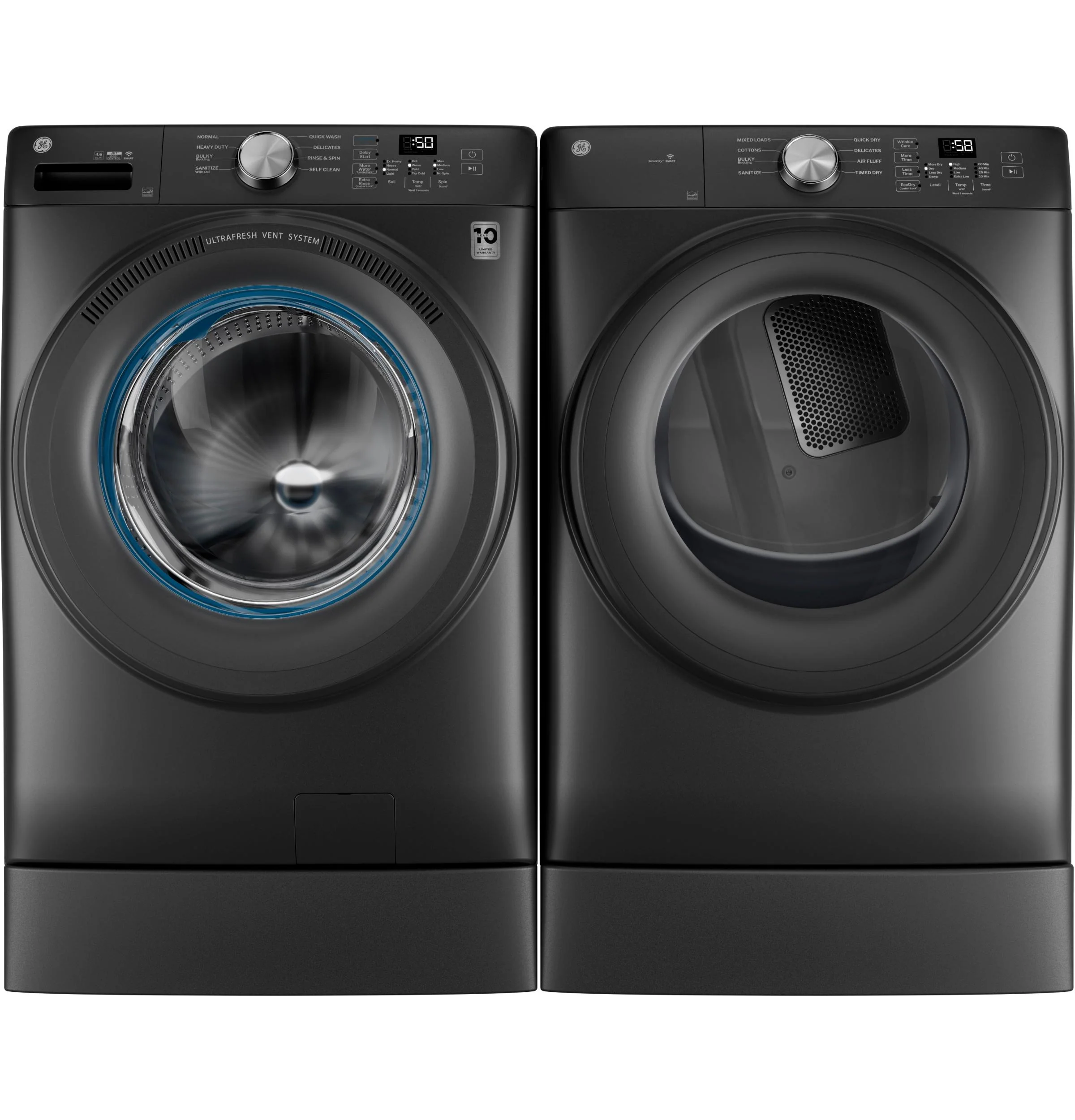 Ge Appliances GFD35GSPYDS Ge® Energy Star® 7.8 Cu. Ft. Capacity Smart Front Load Gas Dryer - Image 4
