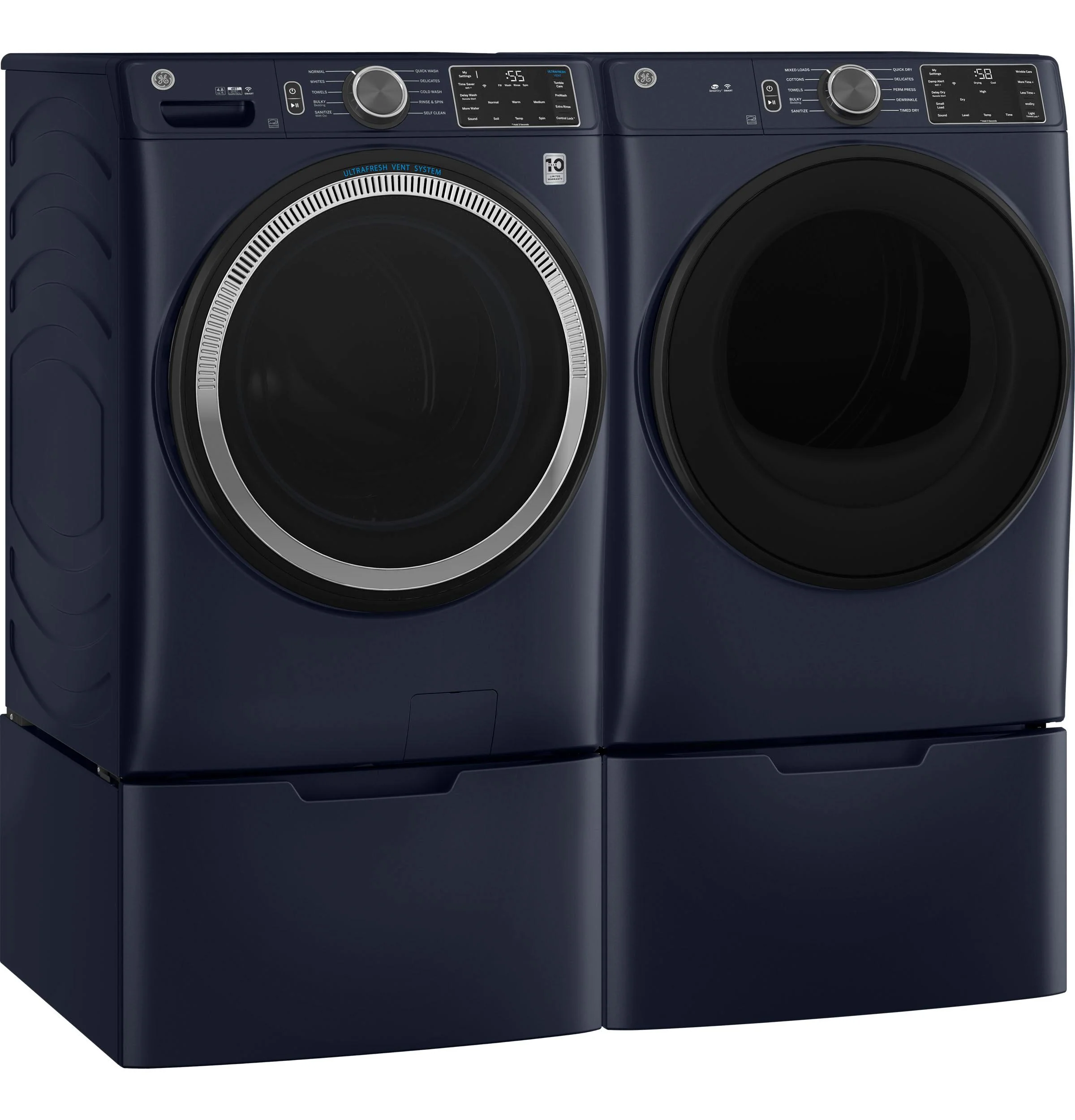 Ge Appliances GFD55ESPRRS Ge® 7.8 Cu. Ft. Capacity Smart Front Load Electric Dryer With Sanitize Cycle - Image 10
