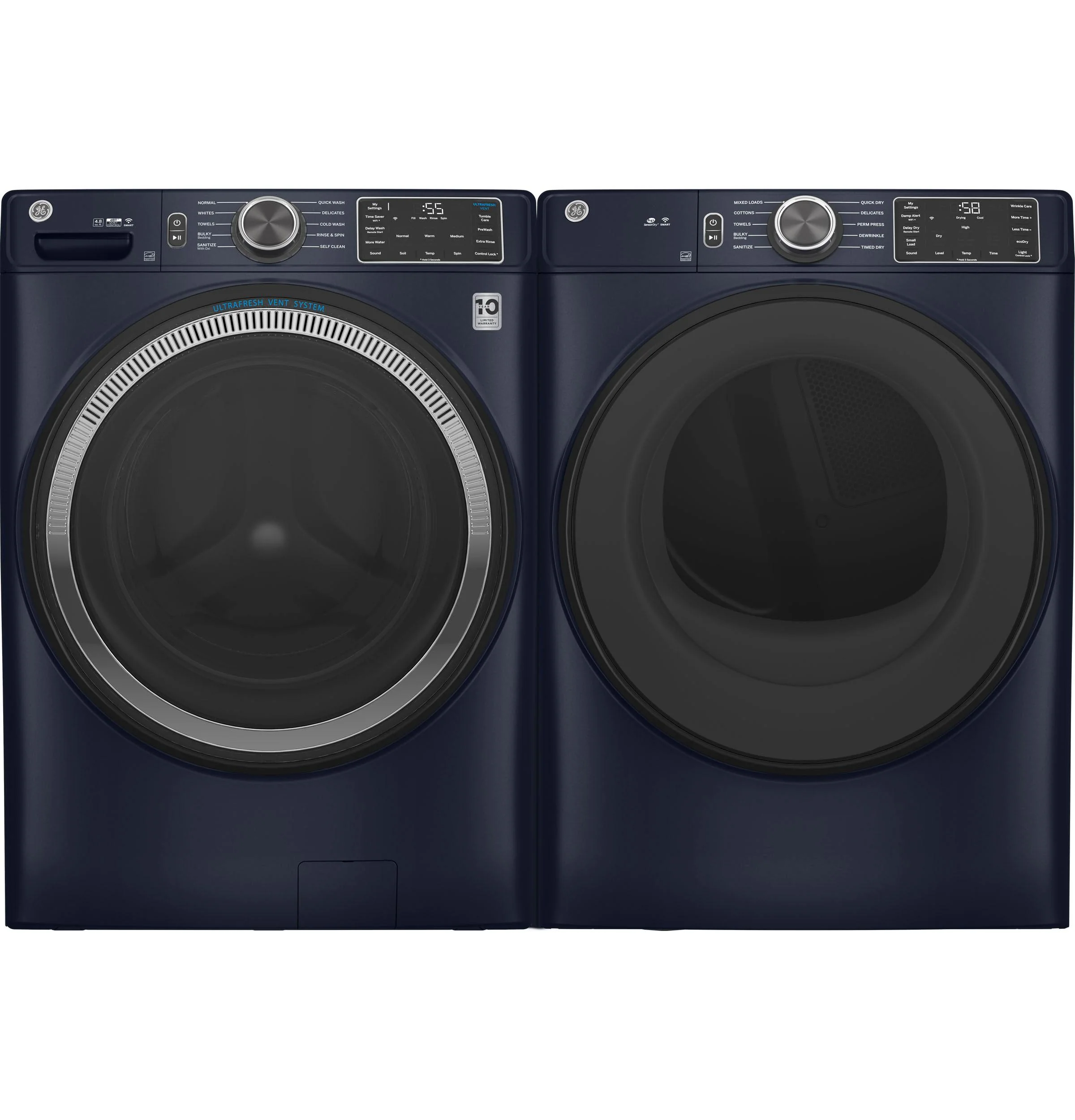 Ge Appliances GFD55ESPRRS Ge® 7.8 Cu. Ft. Capacity Smart Front Load Electric Dryer With Sanitize Cycle - Image 7