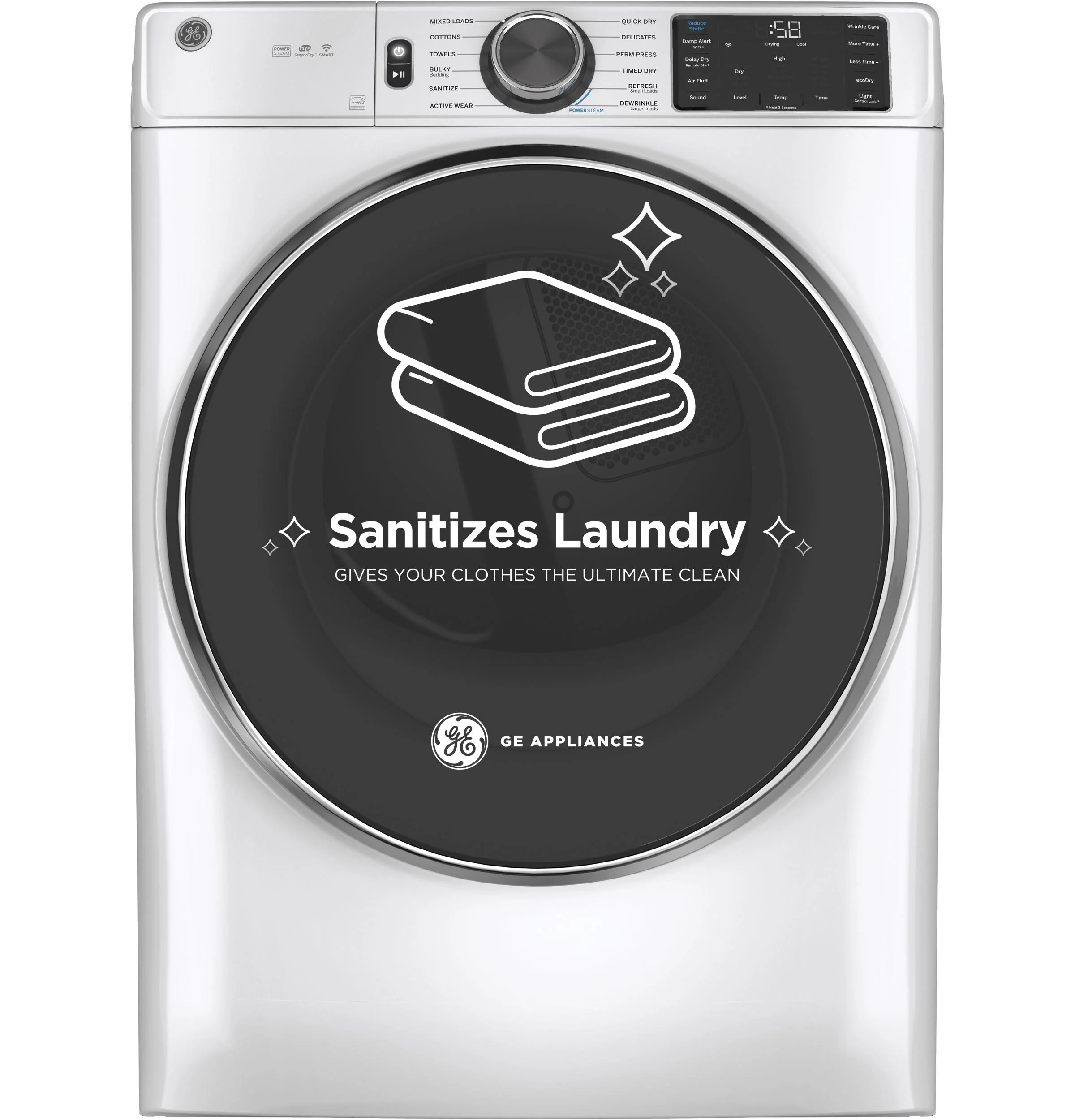 Ge Appliances GFD65GSPVDS Ge® 7.8 Cu. Ft. Capacity Smart Front Load Gas Dryer With Steam And Sanitize Cycle - Image 20
