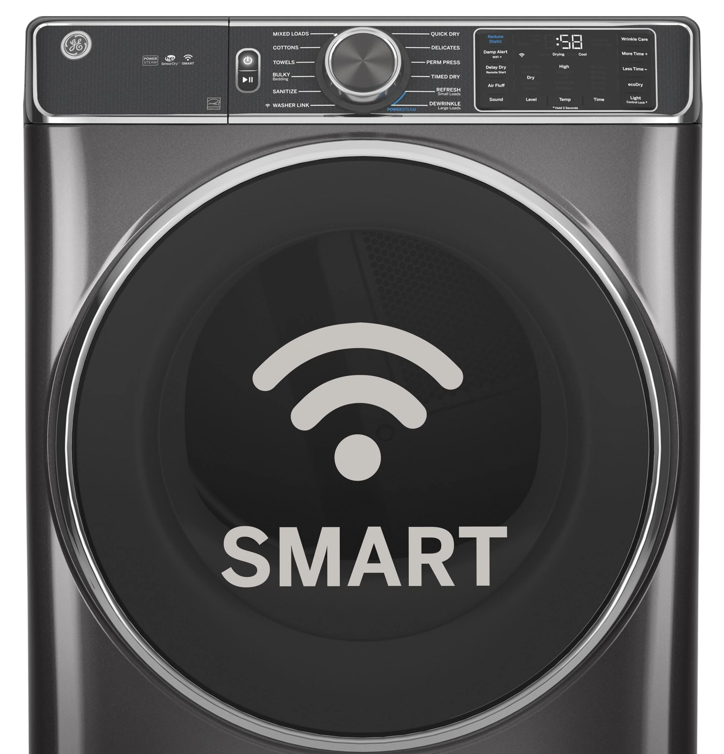 Ge Appliances GFD65GSSVWW Ge® 7.8 Cu. Ft. Capacity Smart Front Load Gas Dryer With Steam And Sanitize Cycle - Image 12