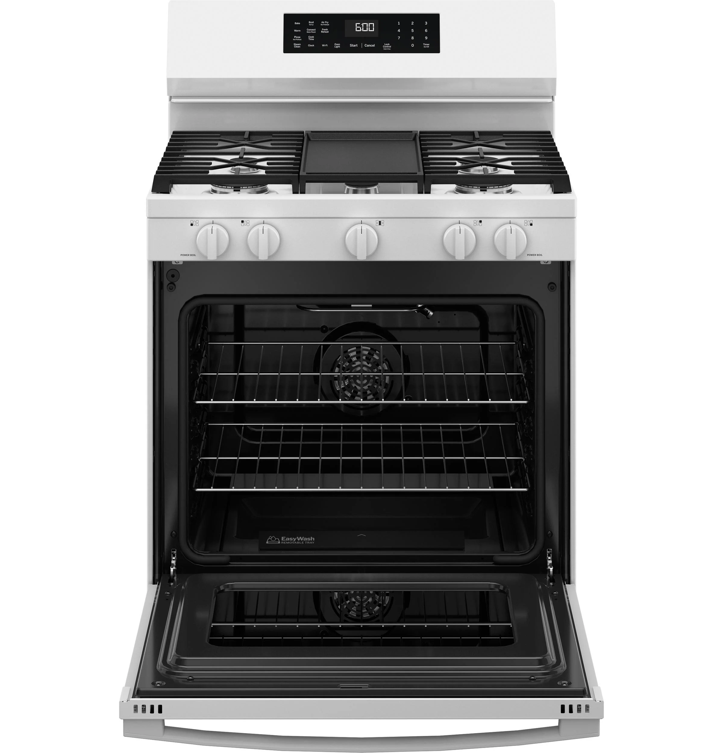 Ge Appliances GGF600AVWW Ge® 30" Free-Standing Gas Convection Range With No Preheat Air Fry And Easywash™ Oven Tray - Image 3