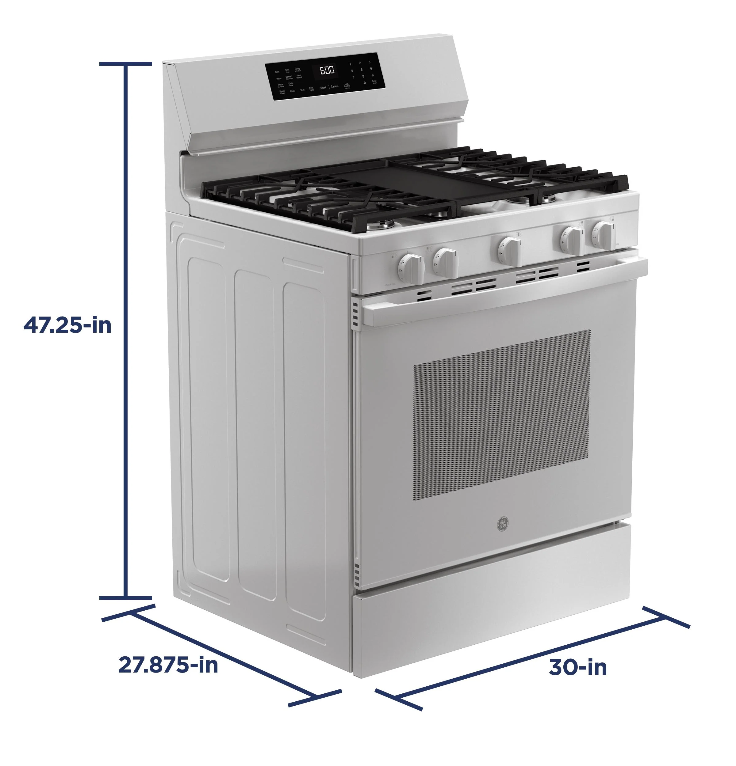 Ge Appliances GGF600AVWW Ge® 30" Free-Standing Gas Convection Range With No Preheat Air Fry And Easywash™ Oven Tray - Image 33
