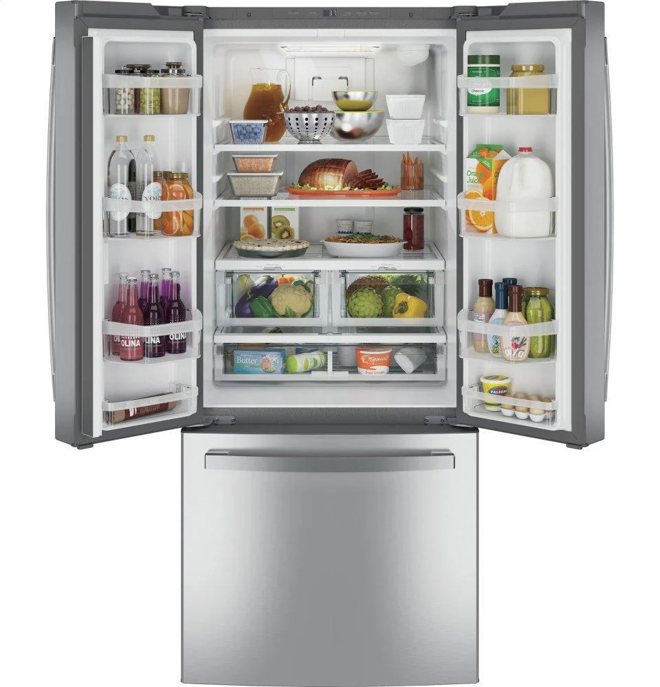 Ge Appliances GNE21FYKFS Ge® Energy Star® 20.8 Cu. Ft. French-Door Refrigerator - Image 2