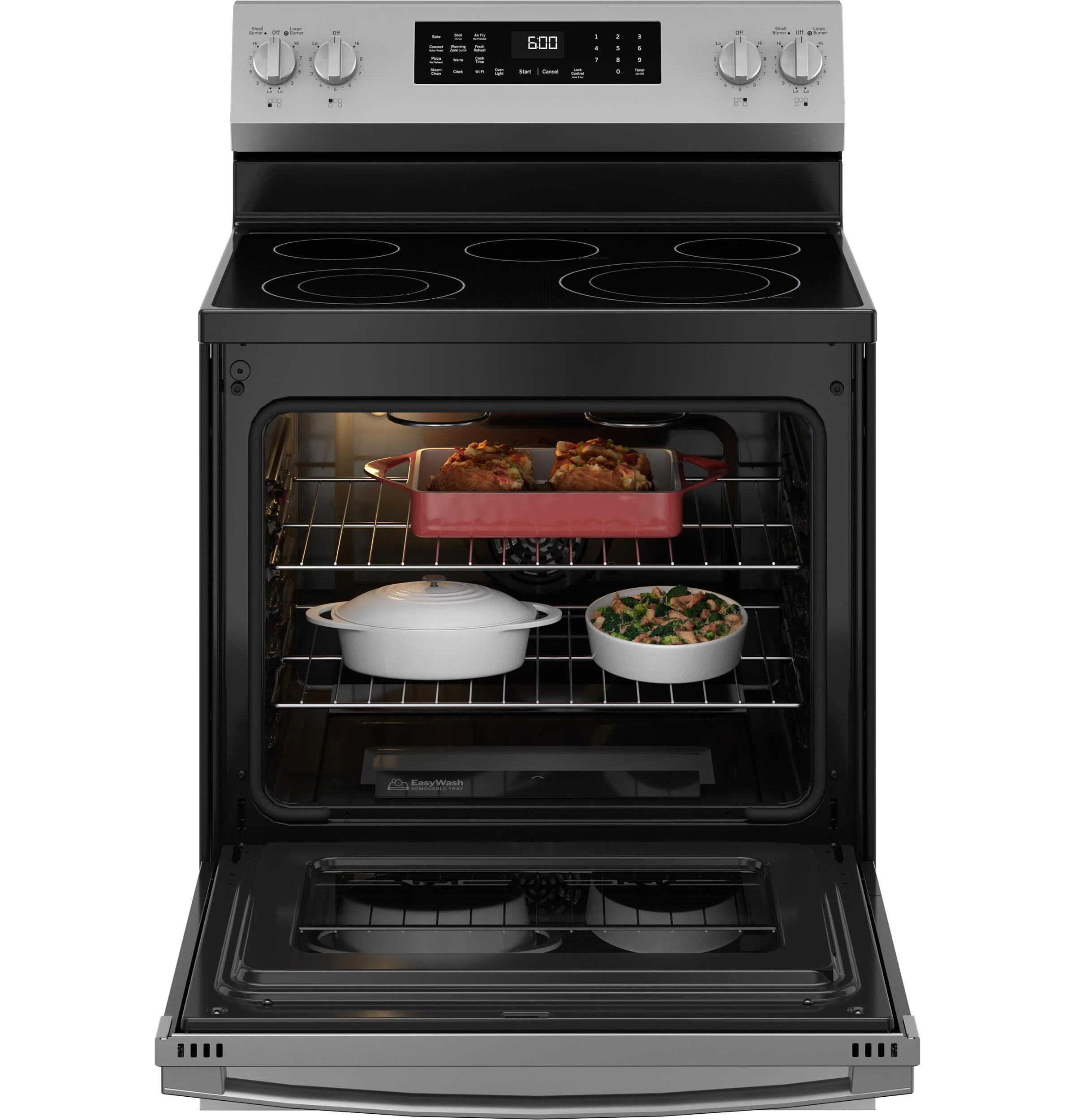 Ge Appliances GRF600AVSS Ge® 30" Free-Standing Electric Convection Range With No Preheat Air Fry And Easywash™ Oven Tray - Image 4