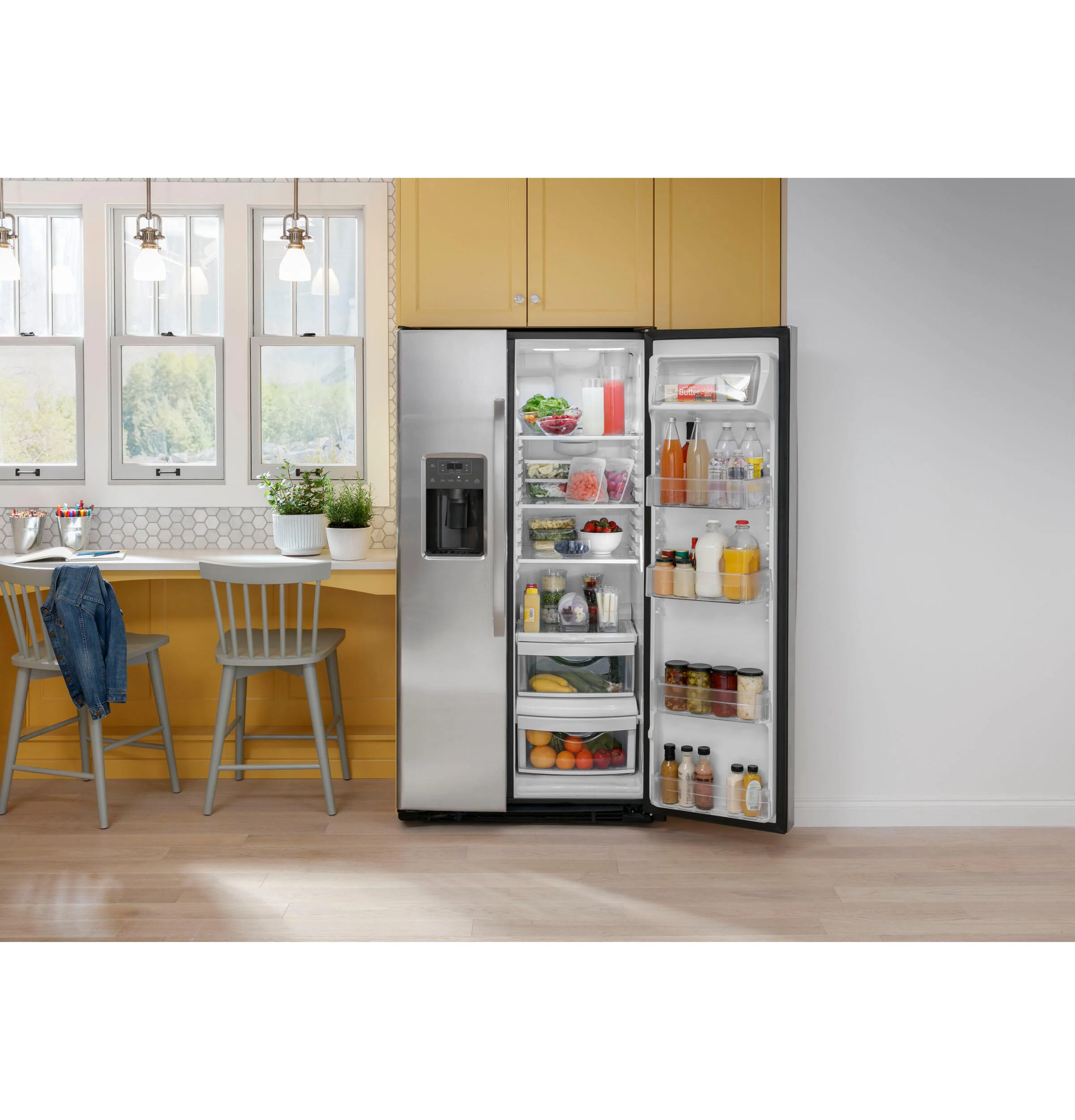 Ge Appliances GSE25GGPBB Ge® Energy Star® 25.3 Cu. Ft. Side-By-Side Refrigerator - Image 10