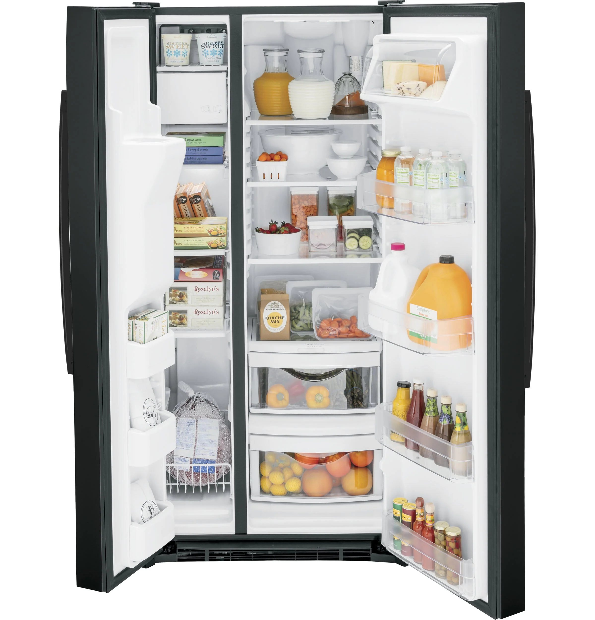 Ge Appliances GSS23GGPBB Ge® 23.0 Cu. Ft. Side-By-Side Refrigerator - Image 2