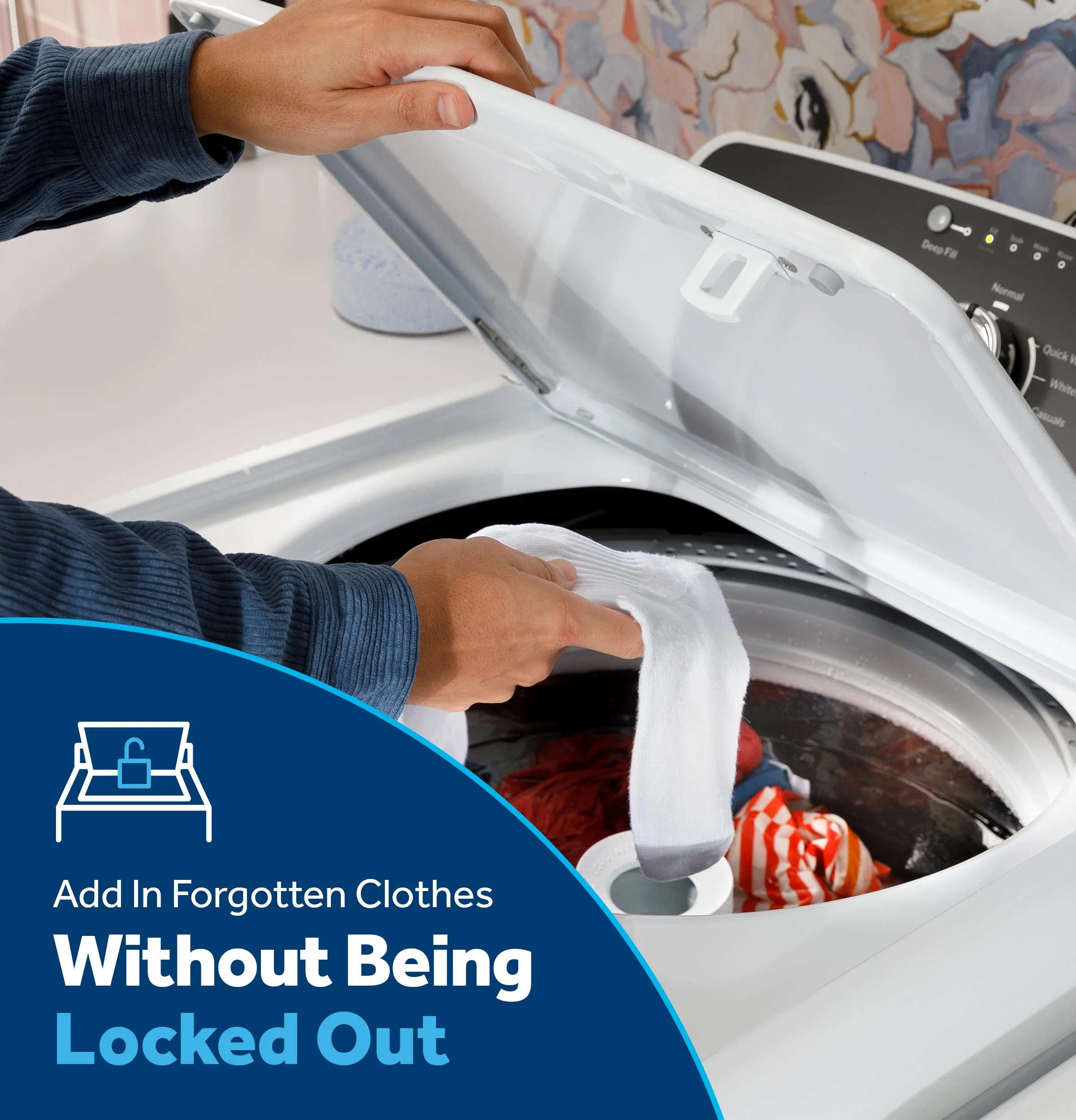 Ge Appliances GTW325ASWWW Ge® 4.0 Cu. Ft. Capacity Washer With Stainless Steel Basket And Water Level Control​ - Image 13