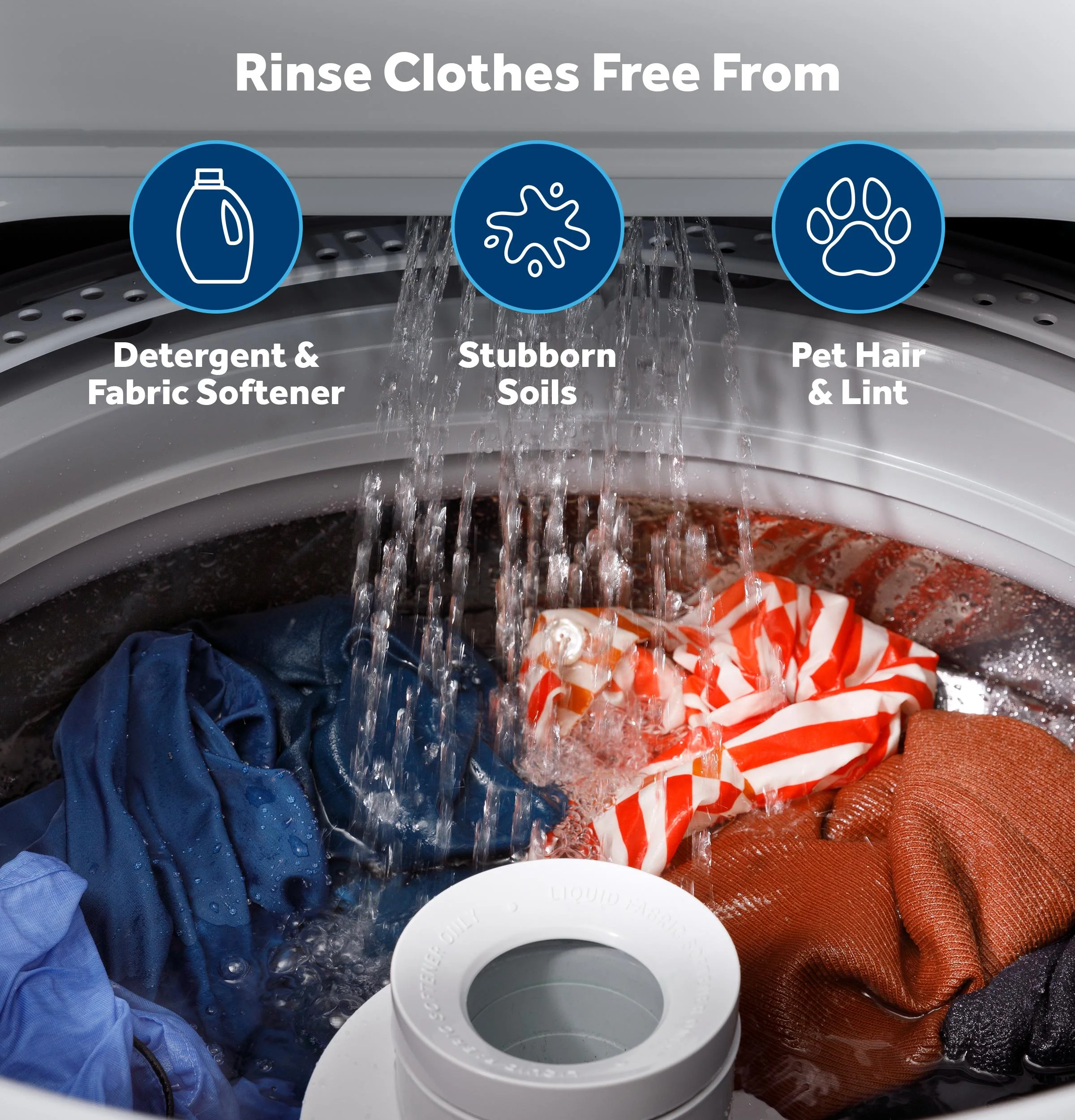 Ge Appliances GTW480ASWWB Ge® 4.6 Cu. Ft. Capacity Washer With Stainless Steel Basket,Cold Plus And Wash Boost​ - Image 17