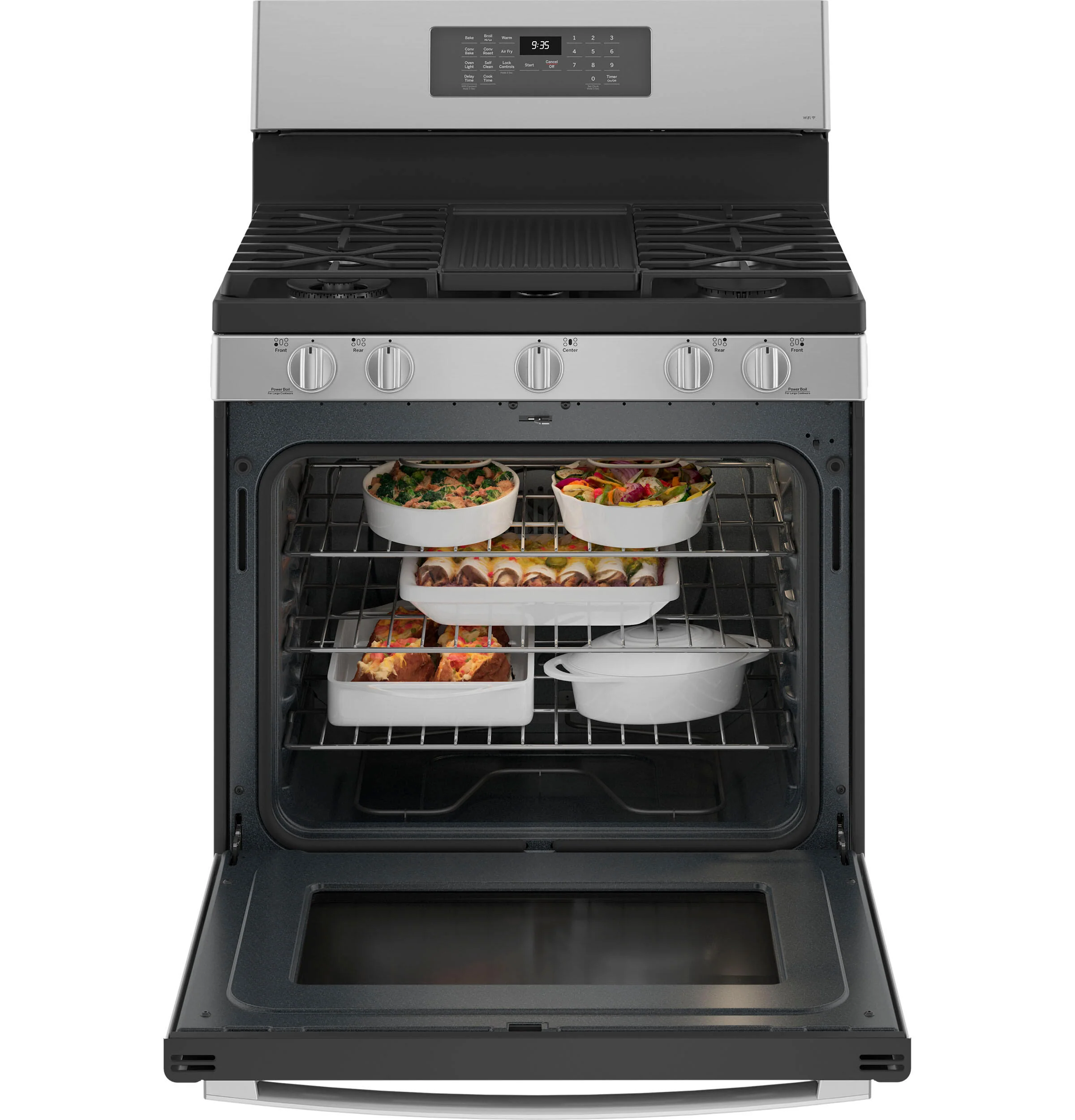 Ge Appliances P2B935YPFS Ge Profile™ 30" Free-Standing Self Clean Dual-Fuel Fingerprint Resistant Range With Storage Drawer - Image 3