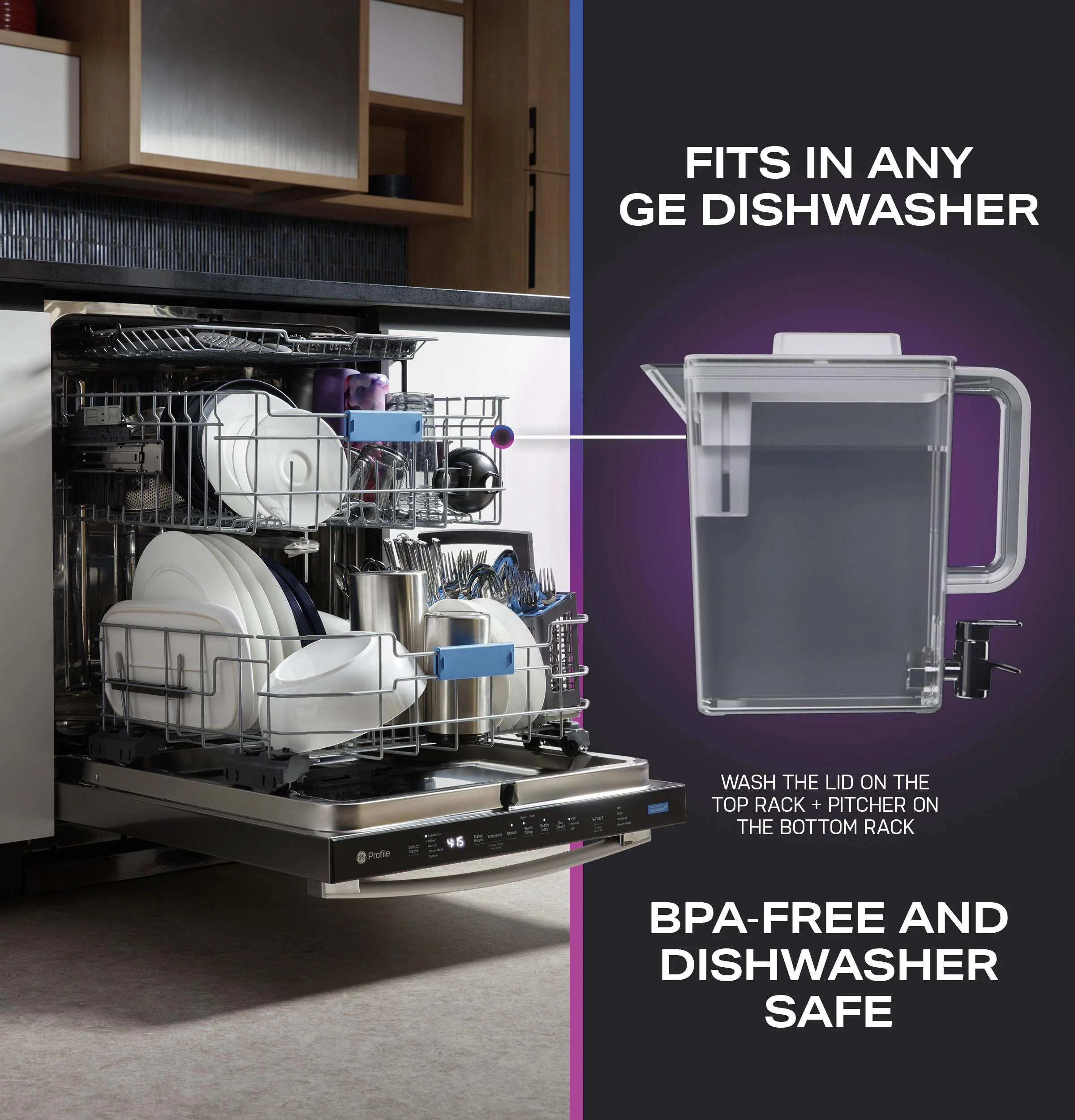 Ge Appliances PAE28BYTFS Ge Profile™ Energy Star® 28.3 Cu. Ft. Quad-Door Refrigerator With Dual-Dispense Autofill Pitcher - Image 17