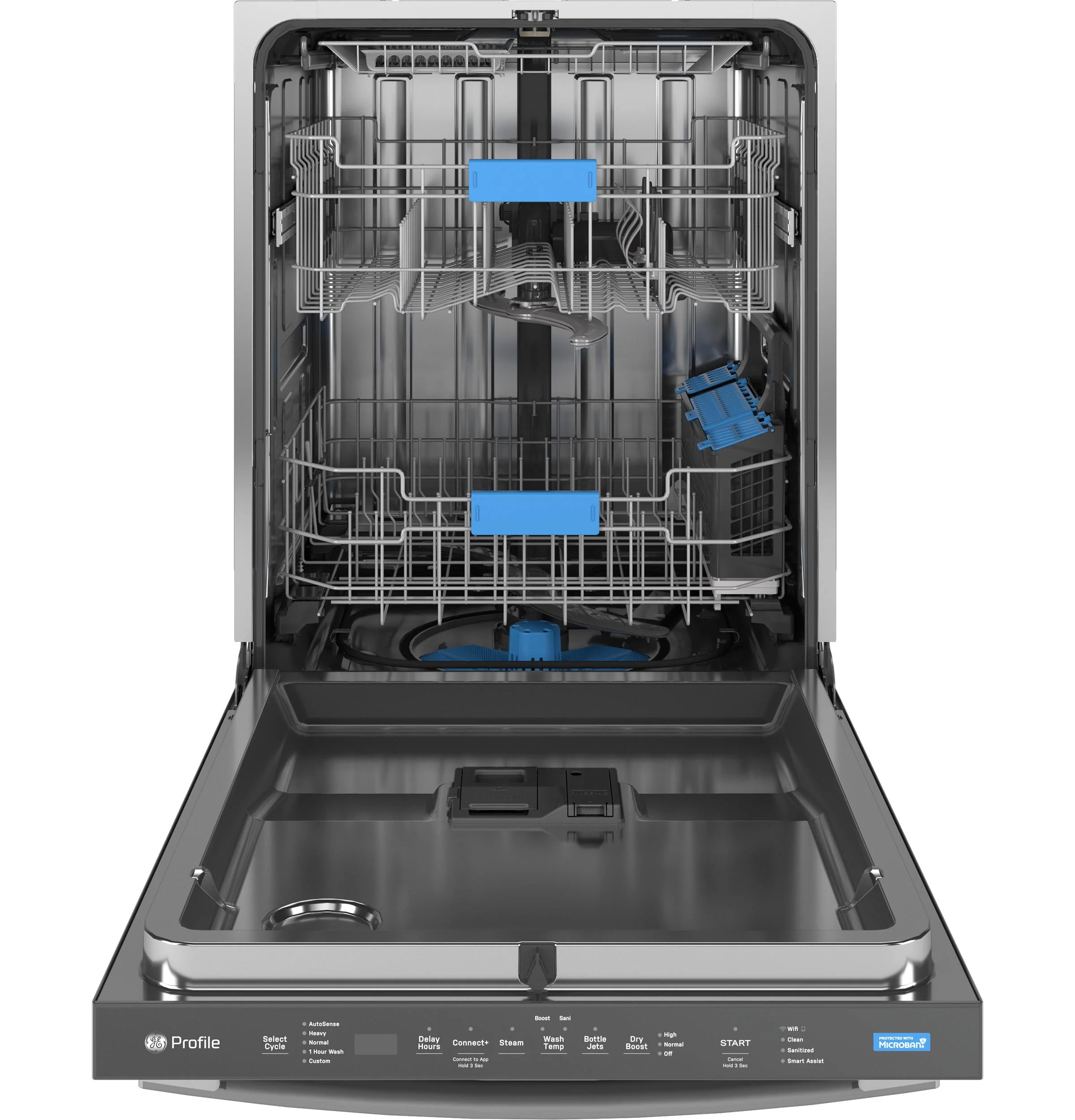 Ge Appliances PDT715SYVFS Ge Profile™ Fingerprint Resistant Top Control With Stainless Steel Interior Dishwasher With Microban™ Antimicrobial Protection With Sanitize Cycle - Image 2
