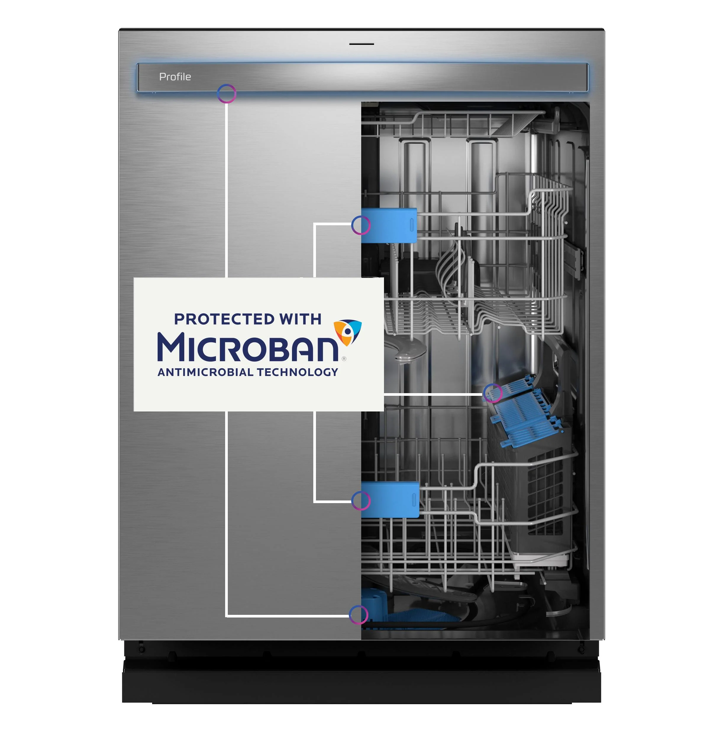 Ge Appliances PDT755SBVTS Ge Profile™ Energy Star Smart Ultrafresh System Dishwasher With Microban™ Antimicrobial Technology With Deep Clean Washing 3Rd Rack, 42 Dba - Image 5