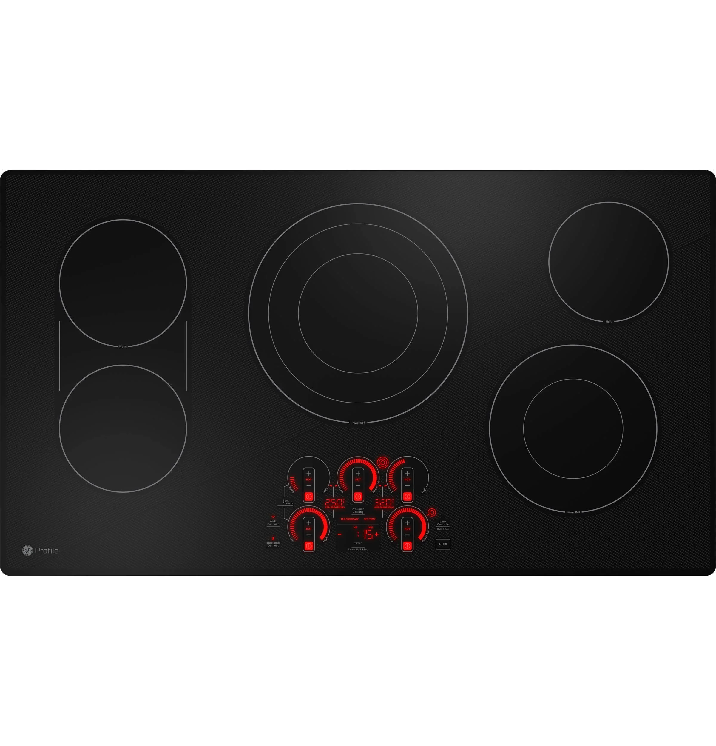 Ge Appliances PEP7036DTBB Ge Profile™ 36" Built-In Touch Control Electric Cooktop - Image 2