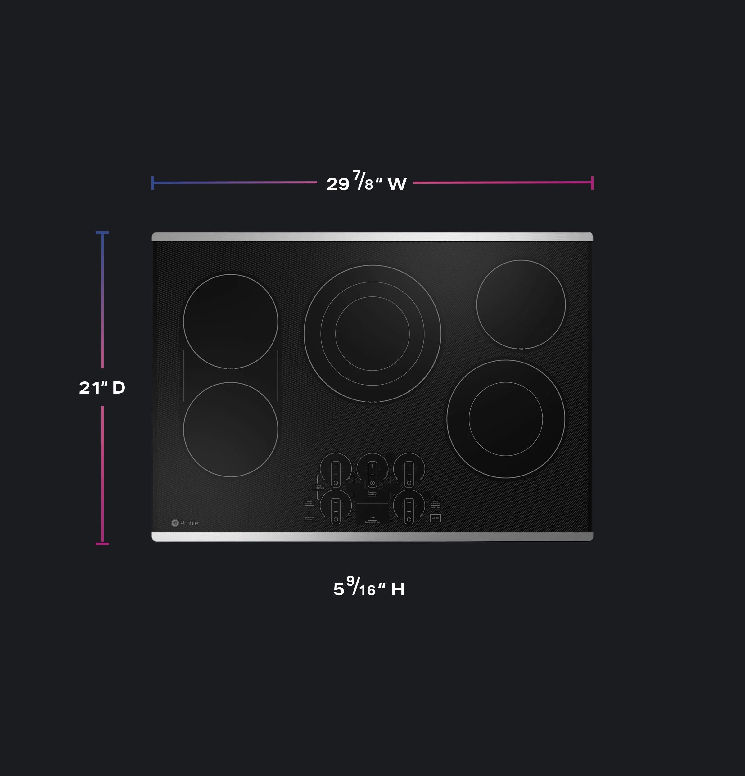 Ge Appliances PEP9030STSS Ge Profile™ 30" Built-In Touch Control Electric Cooktop - Image 22