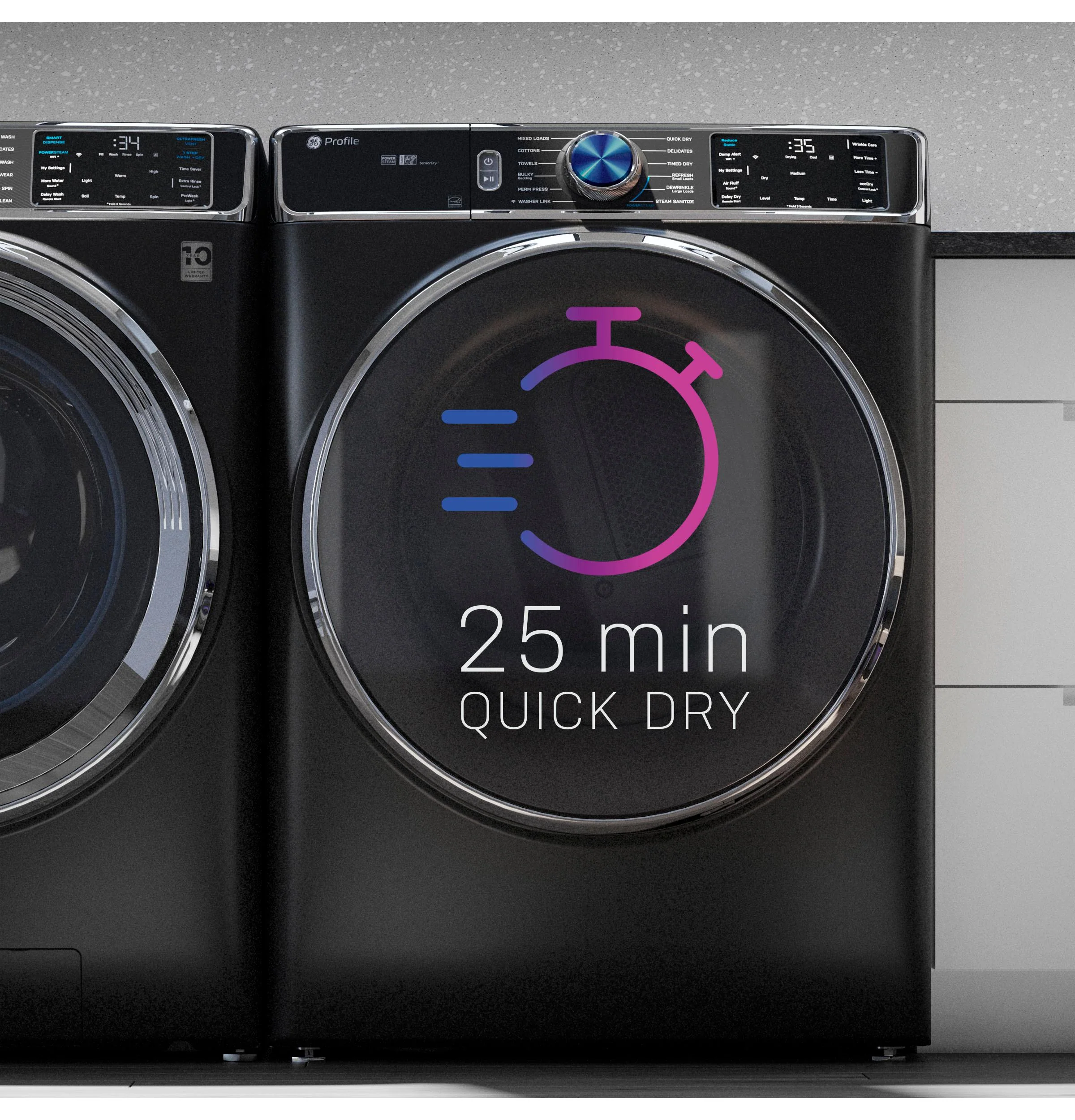 Ge Appliances PFD87GSPVRS Ge Profile™ 7.8 Cu. Ft. Capacity Smart Front Load Gas Dryer With Steam And Sanitize Cycle - Image 6