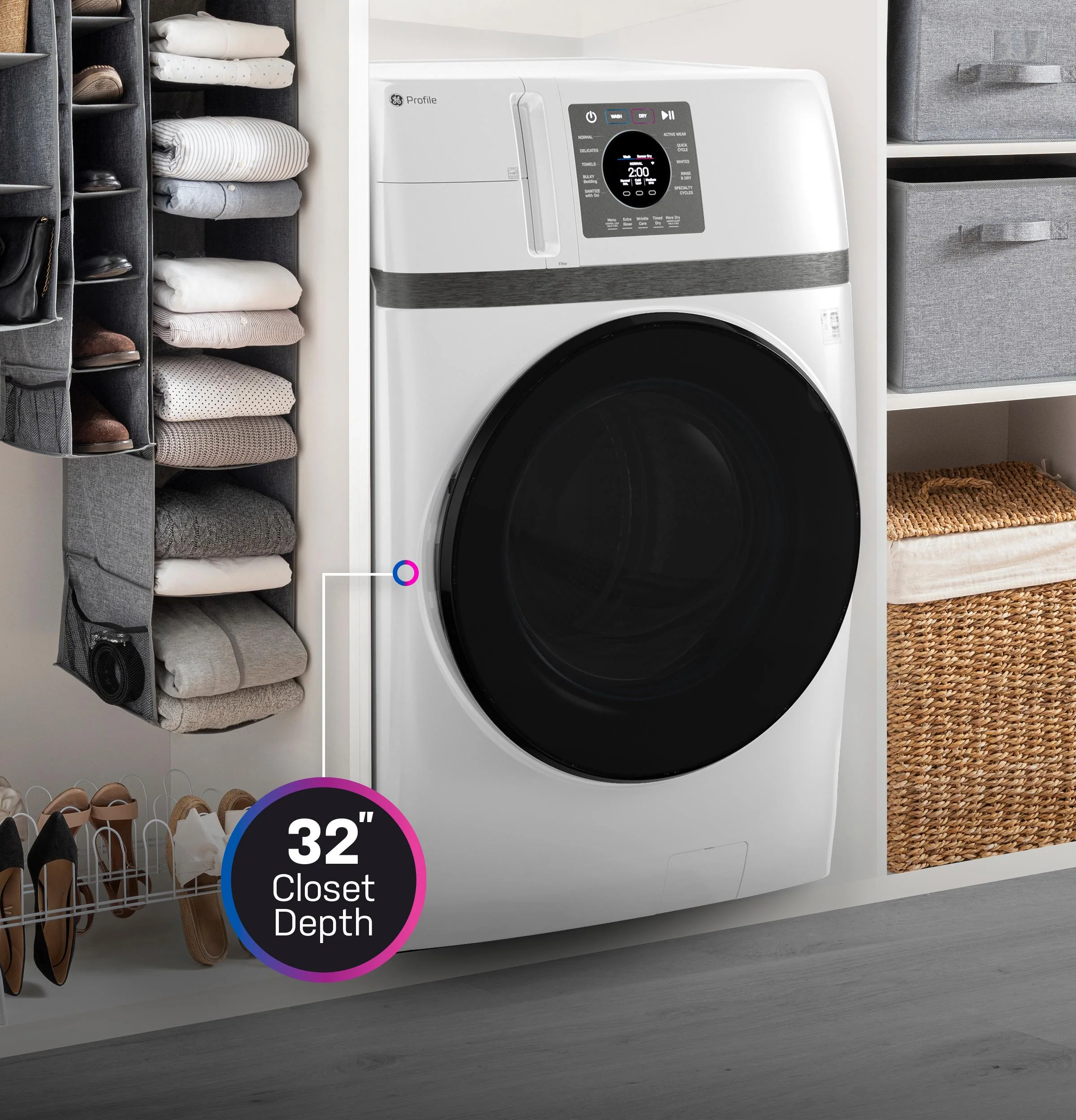 Ge Appliances PFQ83HSSWWW Ge Profile™ Energy Star® 4.6 Cu. Ft. Capacity Ultrafast Combo With Ventless Inverter Heat Pump Technology Washer/Dryer - Image 20