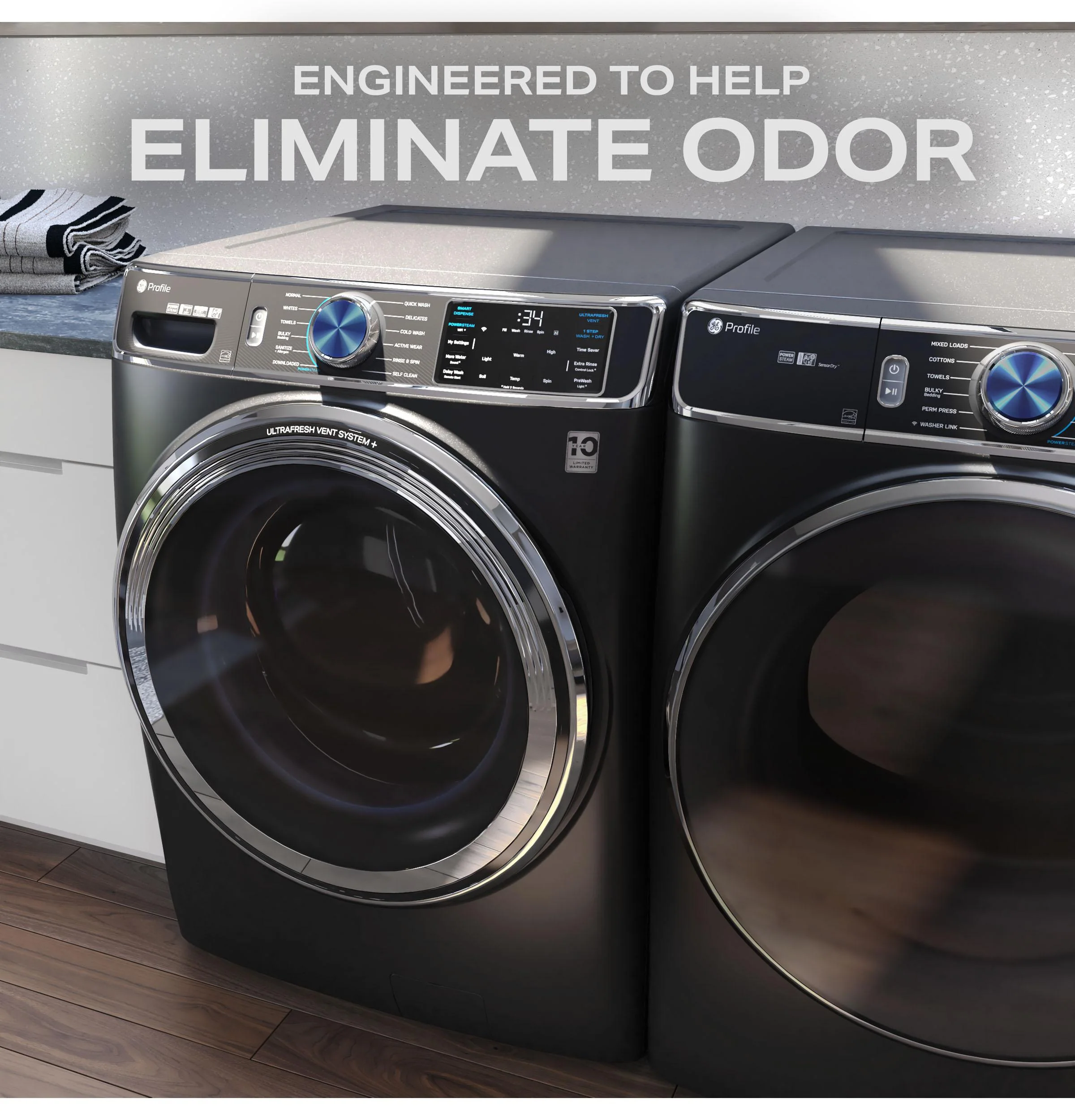 Ge Appliances PFW950SPTDS Ge Profile™ 5.3 Cu. Ft. Capacity Smart Front Load Energy Star® Steam Washer With Adaptive Smartdispense™ Ultrafresh Vent System Plus™ With Odorblock™ - Image 22