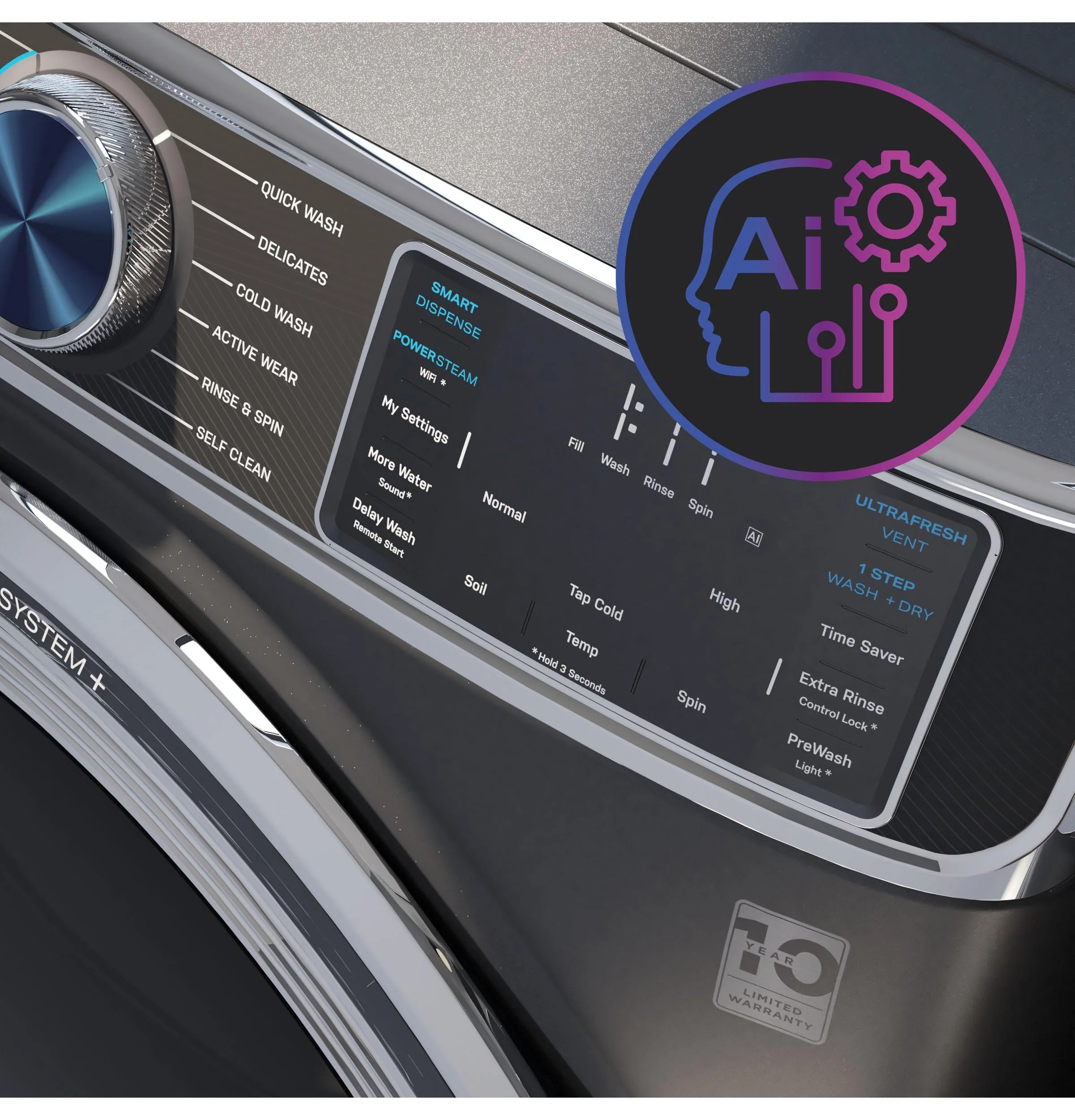 Ge Appliances PFW950SPTDS Ge Profile™ 5.3 Cu. Ft. Capacity Smart Front Load Energy Star® Steam Washer With Adaptive Smartdispense™ Ultrafresh Vent System Plus™ With Odorblock™ - Image 29