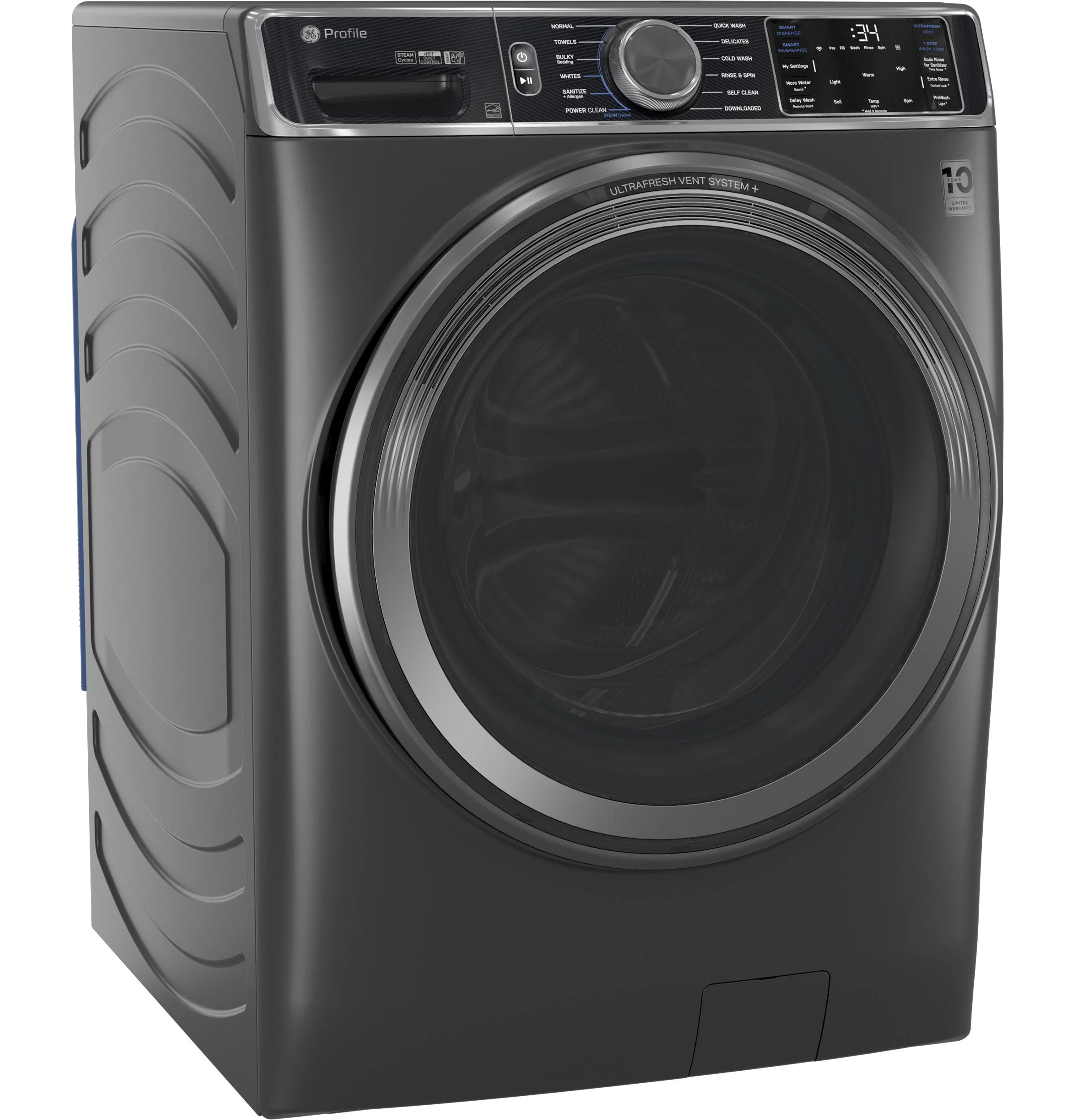 Ge Appliances PFW955SPWDS Ge Profile™ 5.5 Cu. Ft. Capacity Smart Front Load Energy Star® Steam Washer With Ultrafresh Vent System+ And Smart Wash & Smart Rinse - Image 4