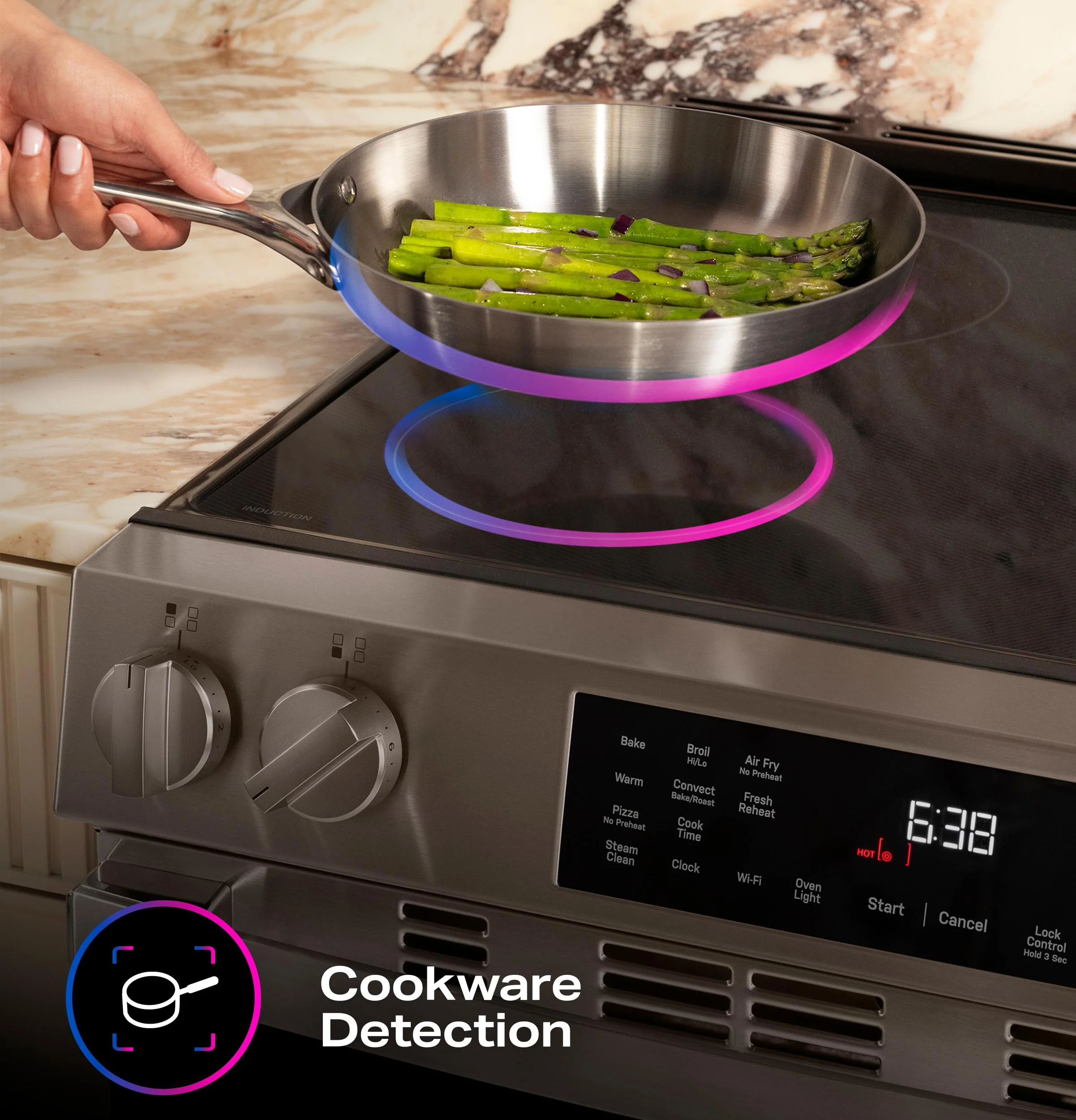 Ge Appliances PHS700AYFS Ge Profile™ Energy Star® 30" Smart Slide-In Induction And Convection Range With No Preheat Air Fry And Easywash™ Oven Tray - Image 24