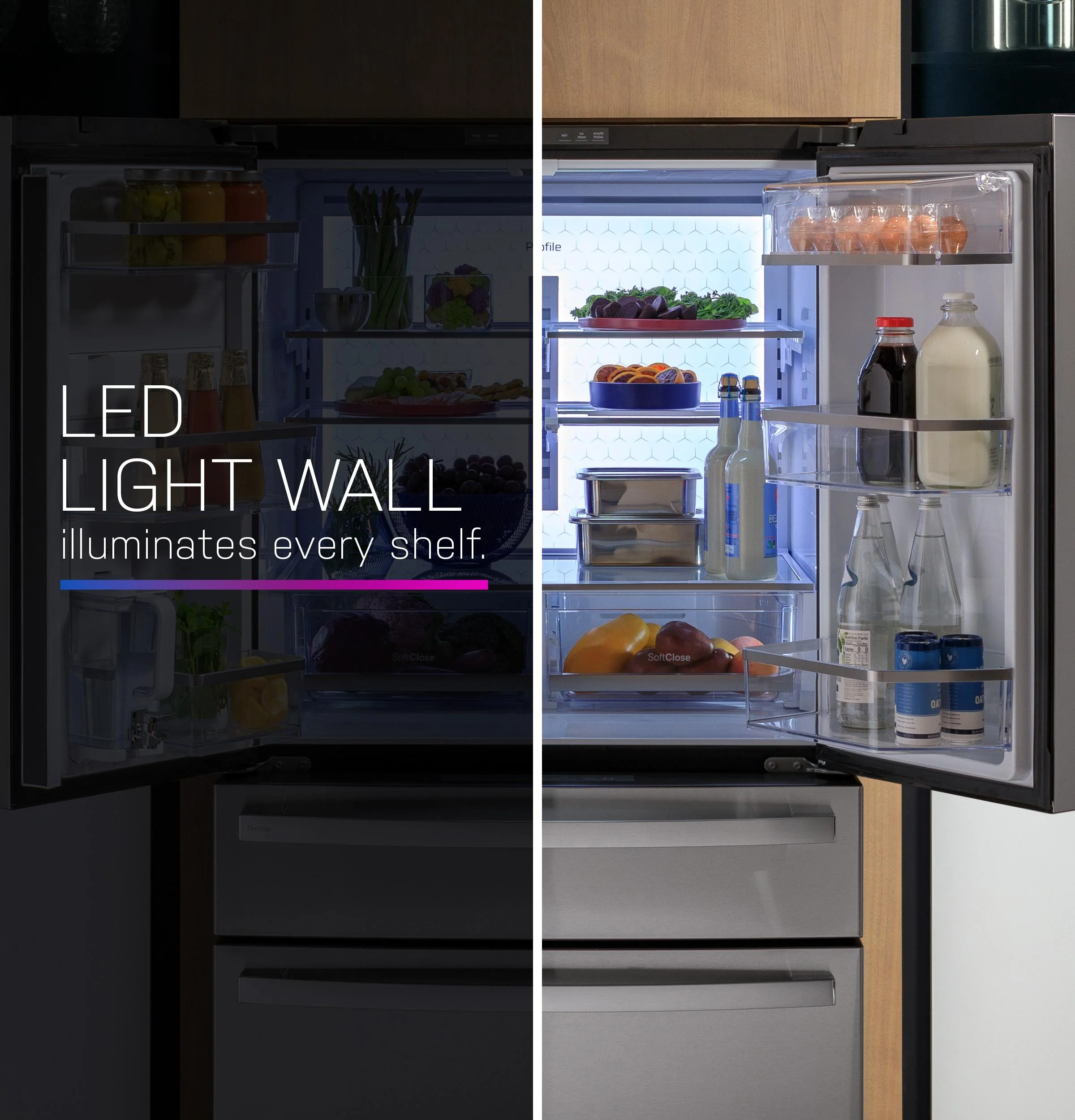 Ge Appliances PJD23BYWFS Ge Profile™ Energy Star® 23.3 Cu. Ft. Smart Counter-Depth Fingerprint Resistant 4-Door French-Door Refrigerator With Door In Door - Image 4